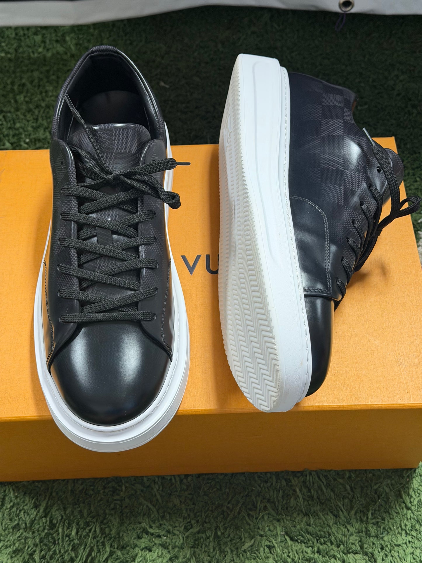 Louis Vuitton Beverly Hills Damier Sneaker Black White
