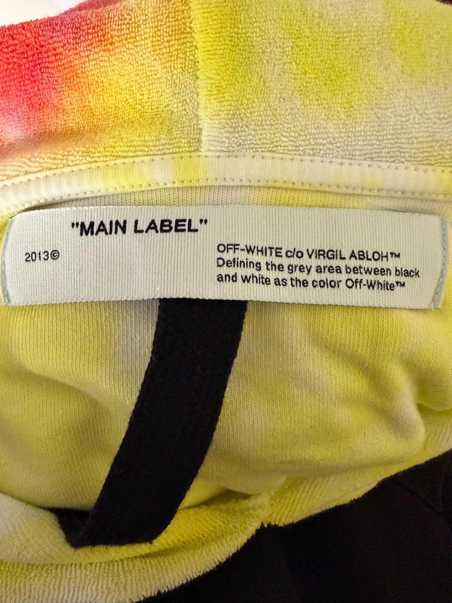 OFFWHITE TYE DYE HOODIE (WOMENS MEDIUM)