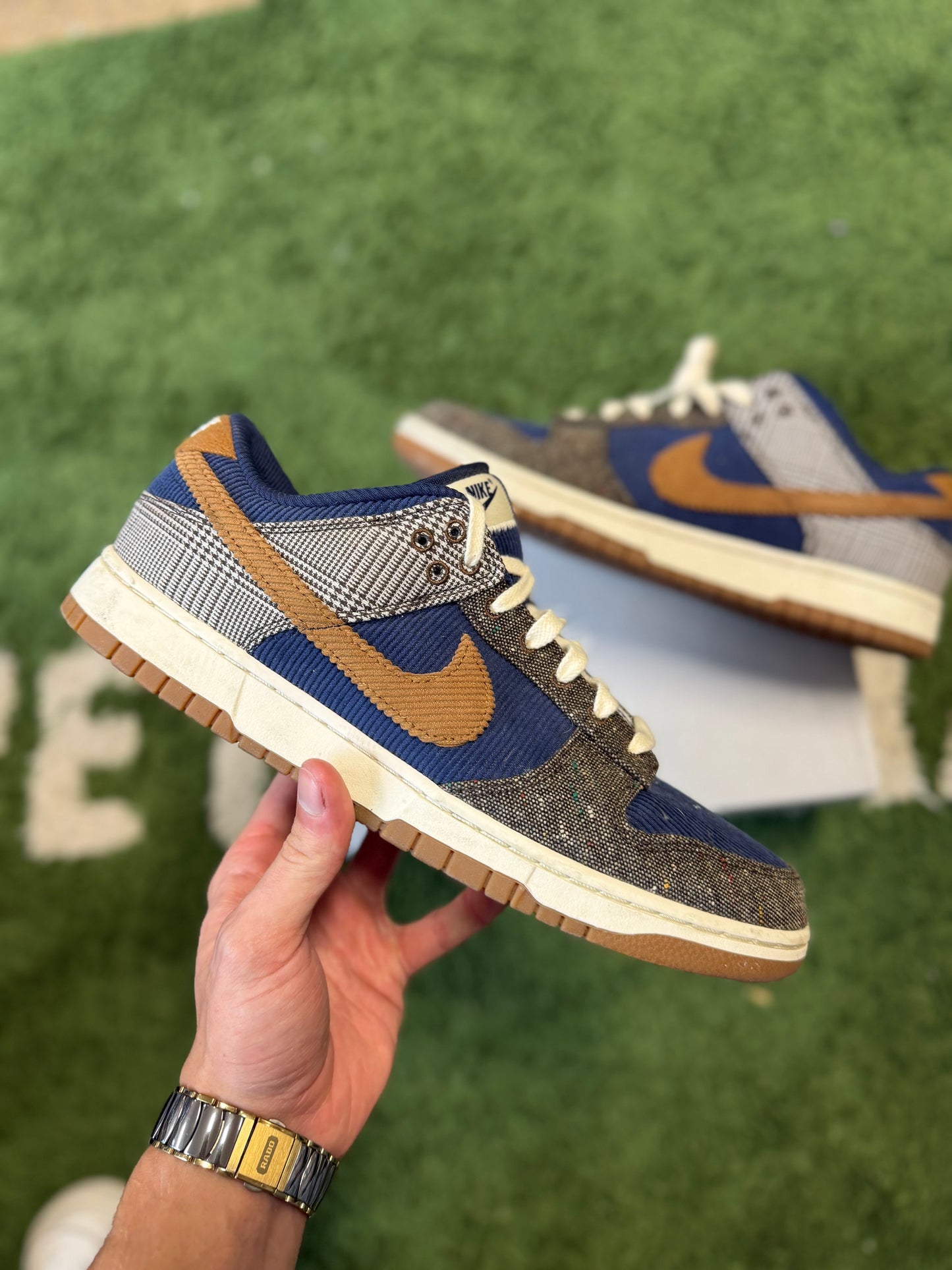 Nike Dunk Low Tweed Midnight Navy Corduroy