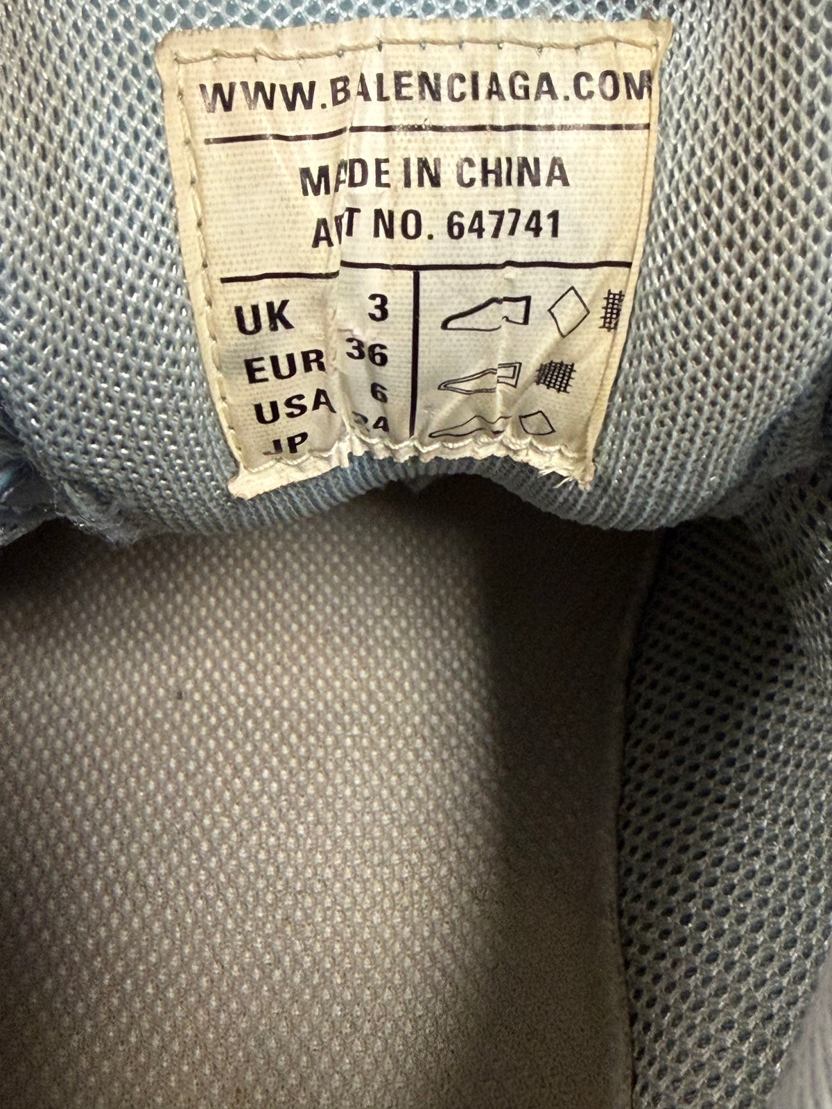 Balenciaga Track Clear Sole Light Blue (Women's)