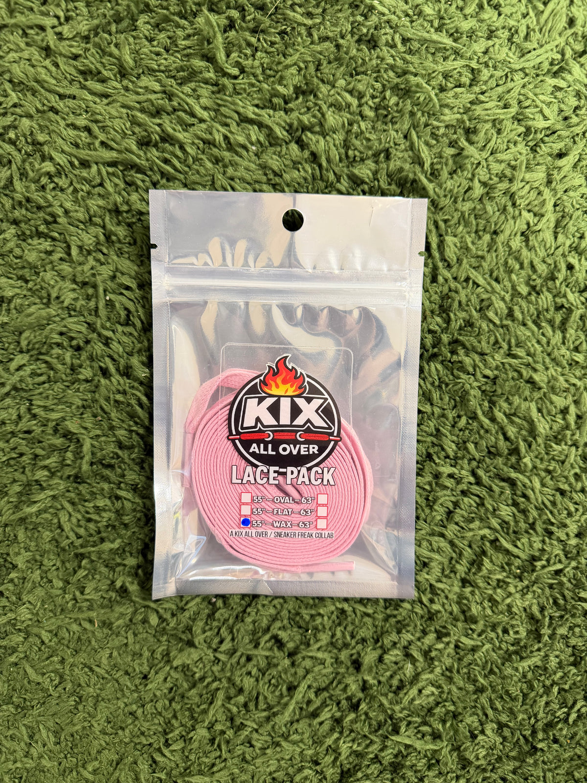 SINGLE LACE PACKS FRAG PINK 55" WAX LACES