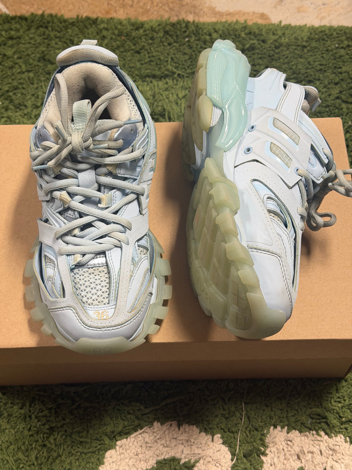 Balenciaga Track Clear Sole Light Blue (Women's)