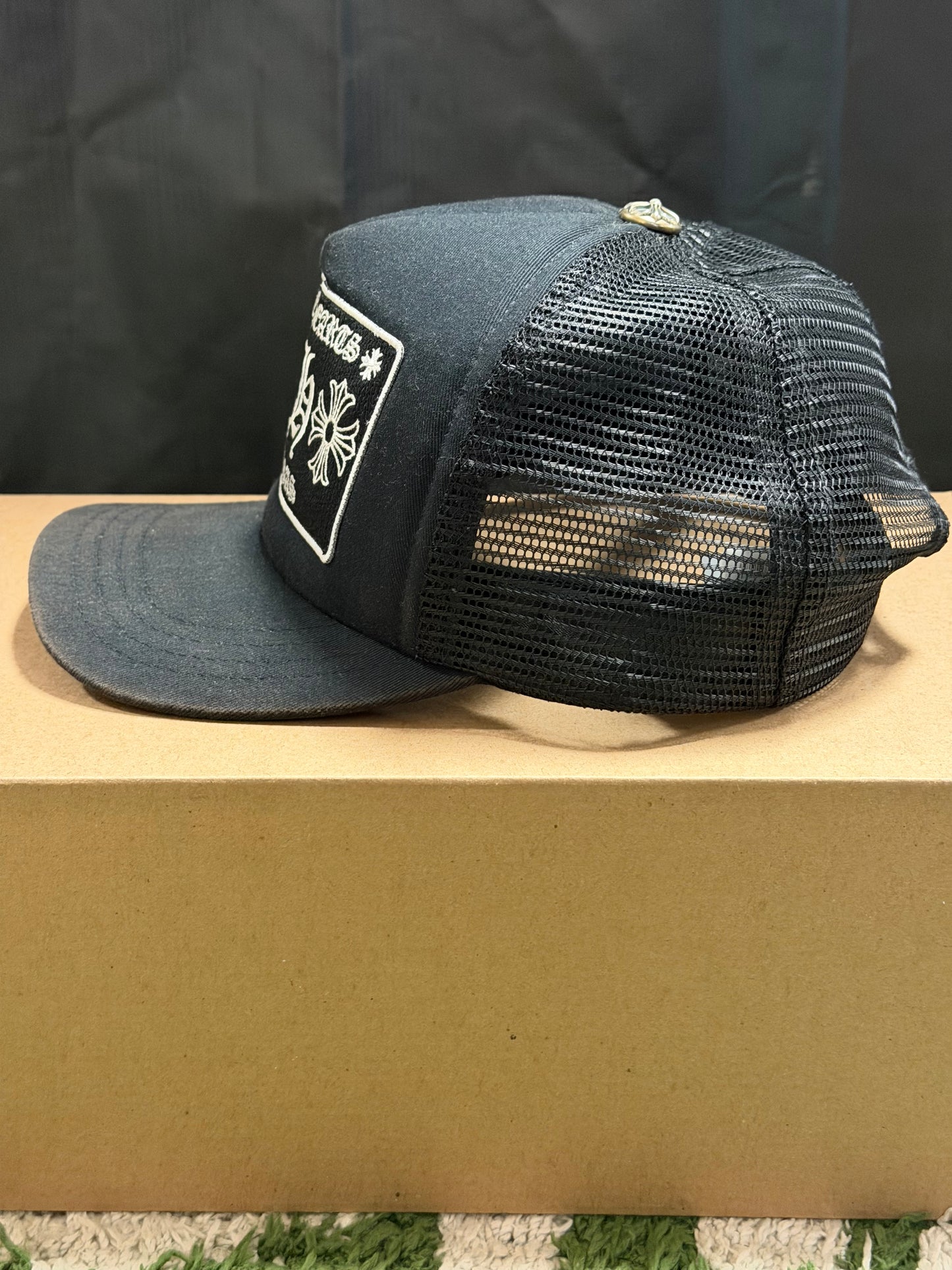 Chrome Hearts CH Las Vegas Trucker Hat Black/Black
