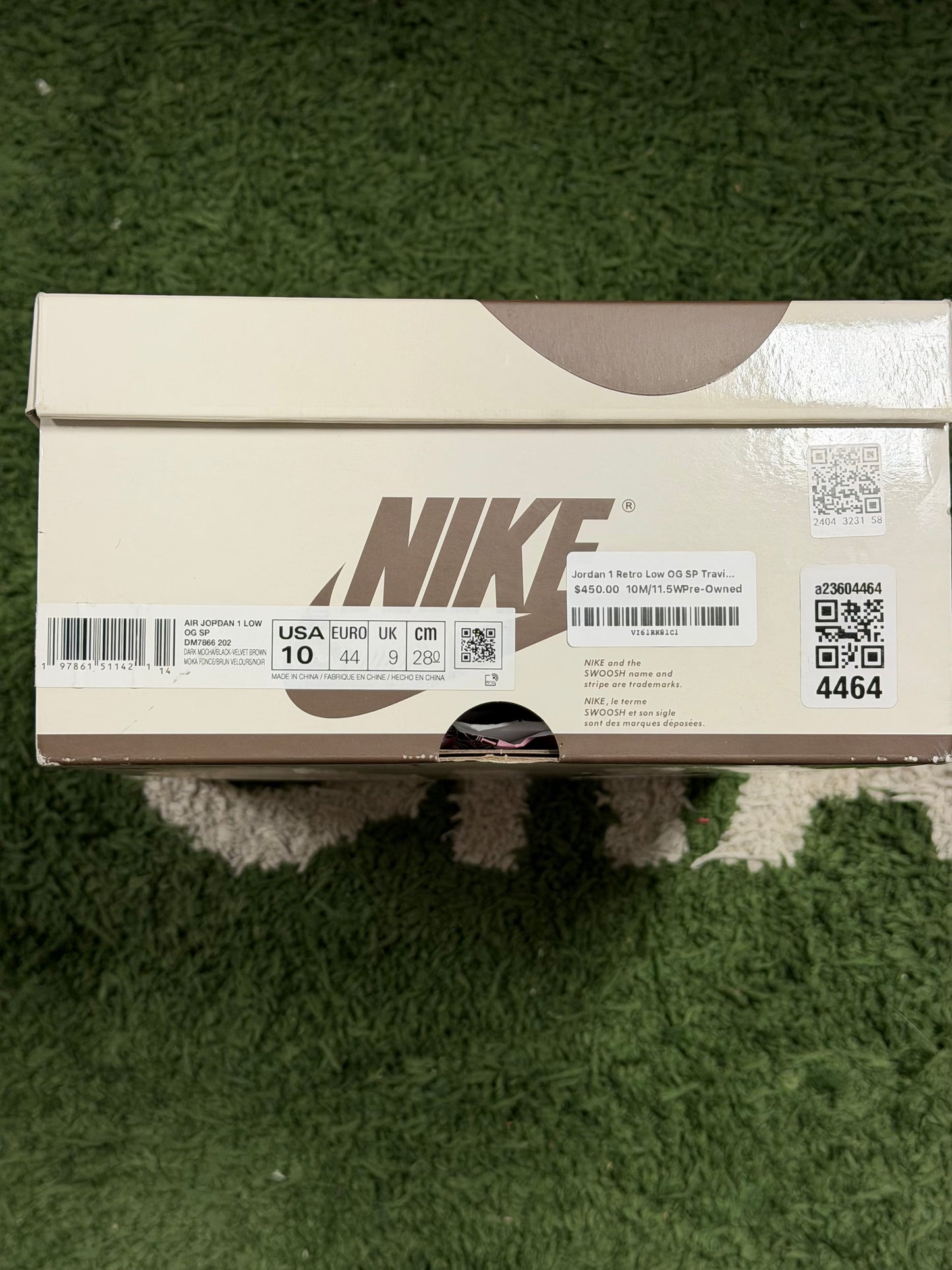 Jordan 1 Retro Low OG SP Travis Scott Velvet Brown