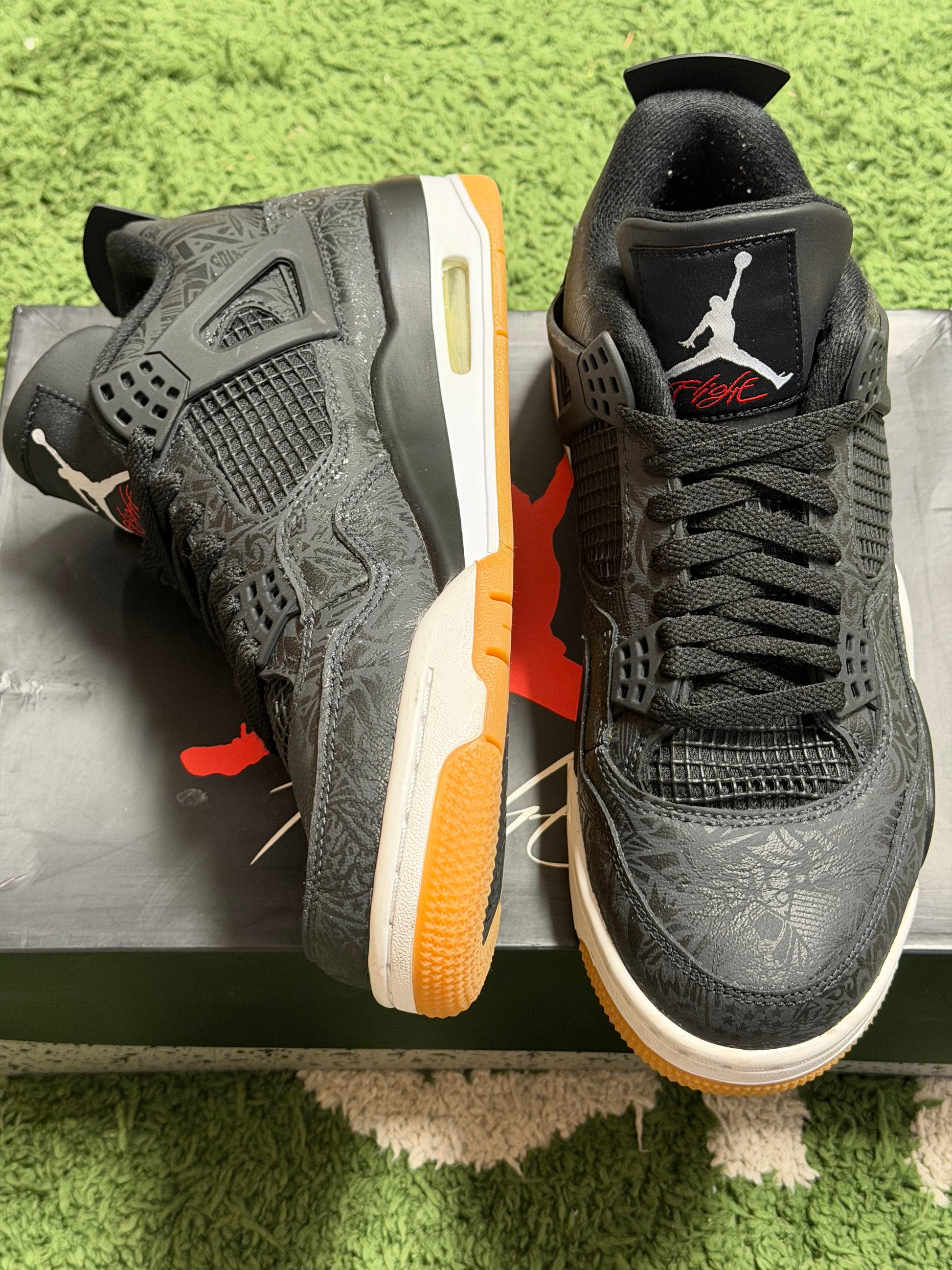 Jordan 4 Retro Laser Black Gum