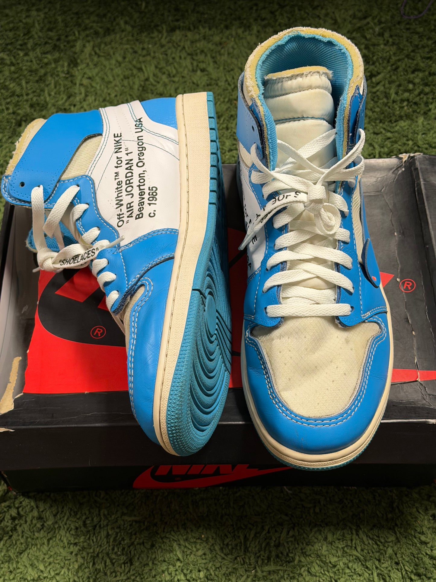 Jordan 1 Retro High Off-White University Blue