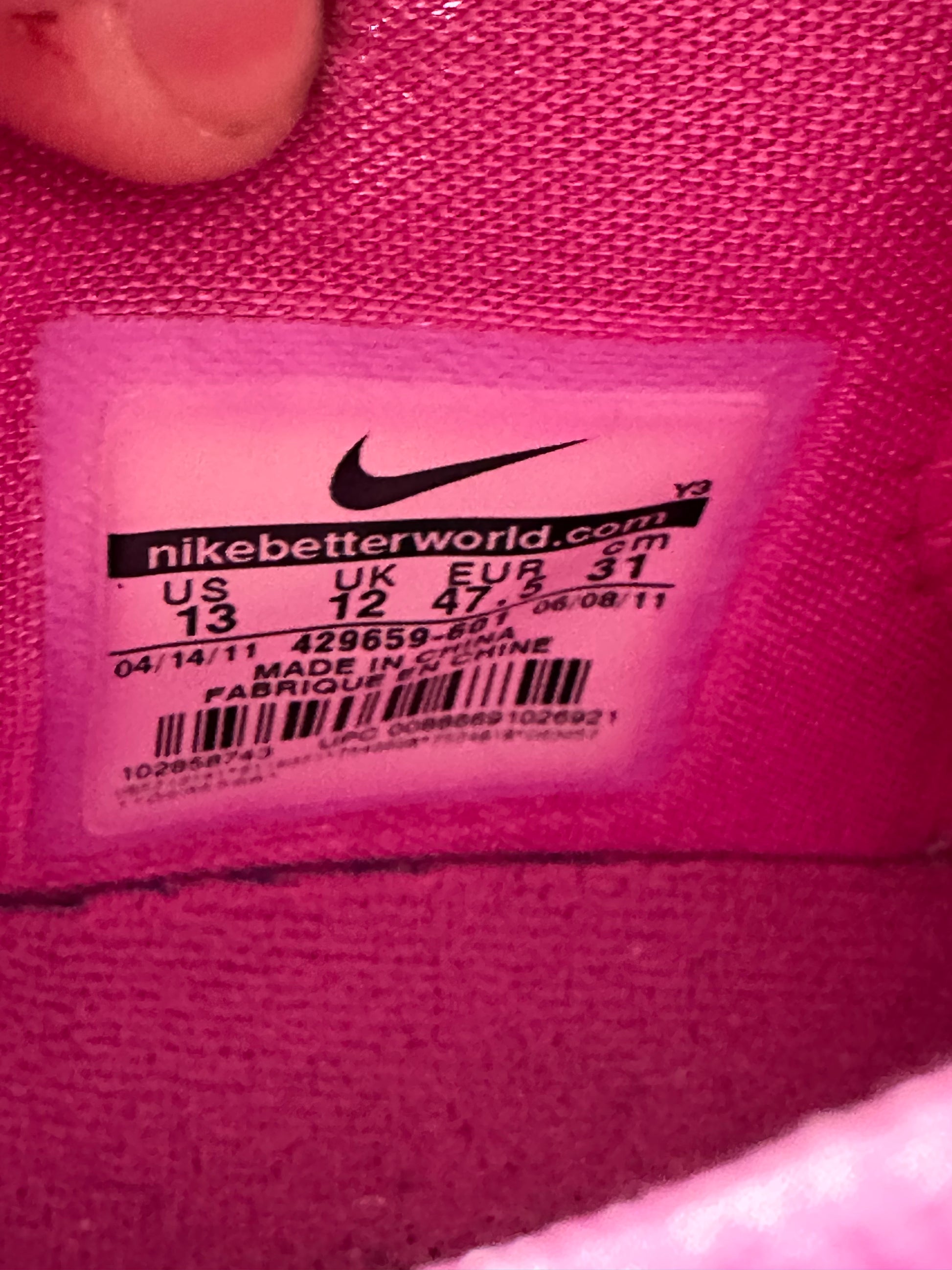 NIKE KOBE 6 KAY YOW THINK PINK (2011)