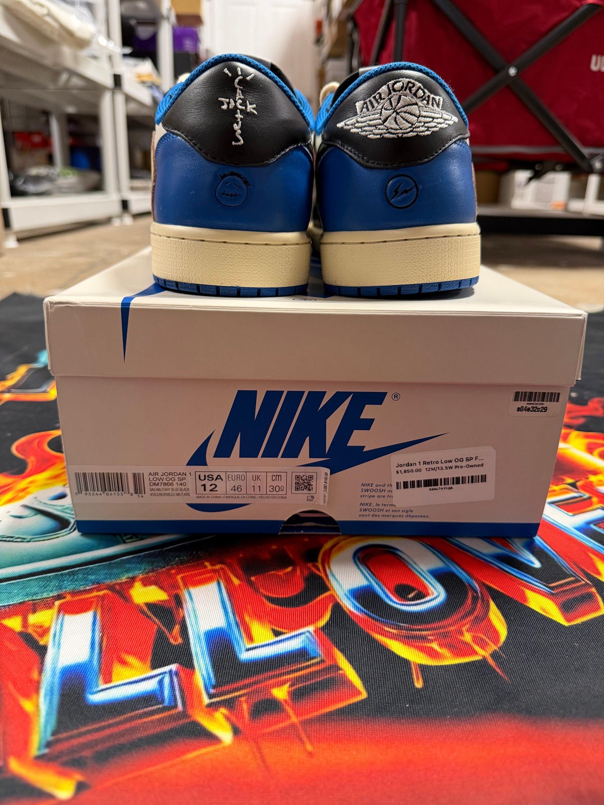 Jordan 1 Retro Low OG SP Fragment x Travis Scott