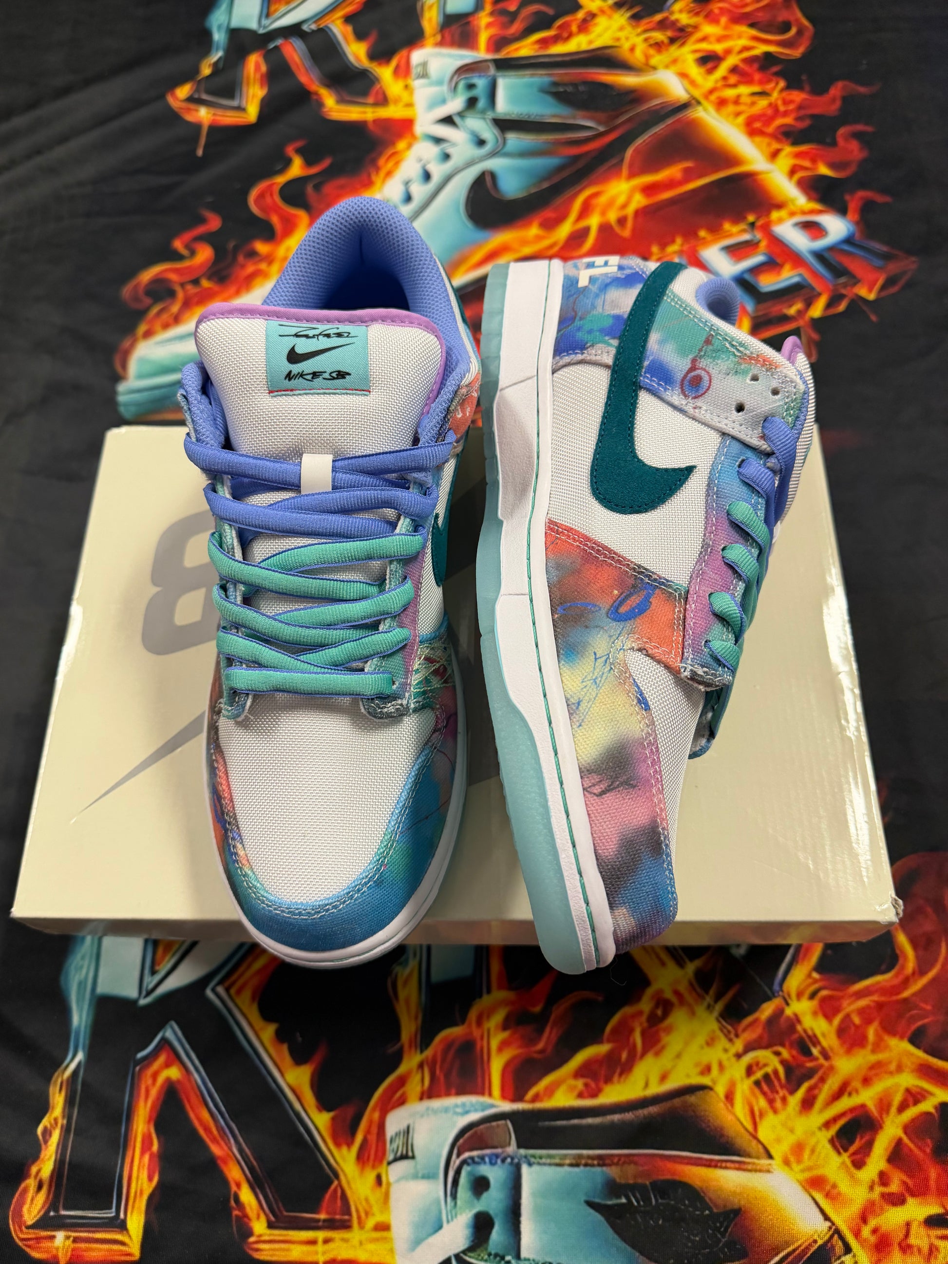 Nike SB Dunk Low Futura Laboratories Bleached Aqua