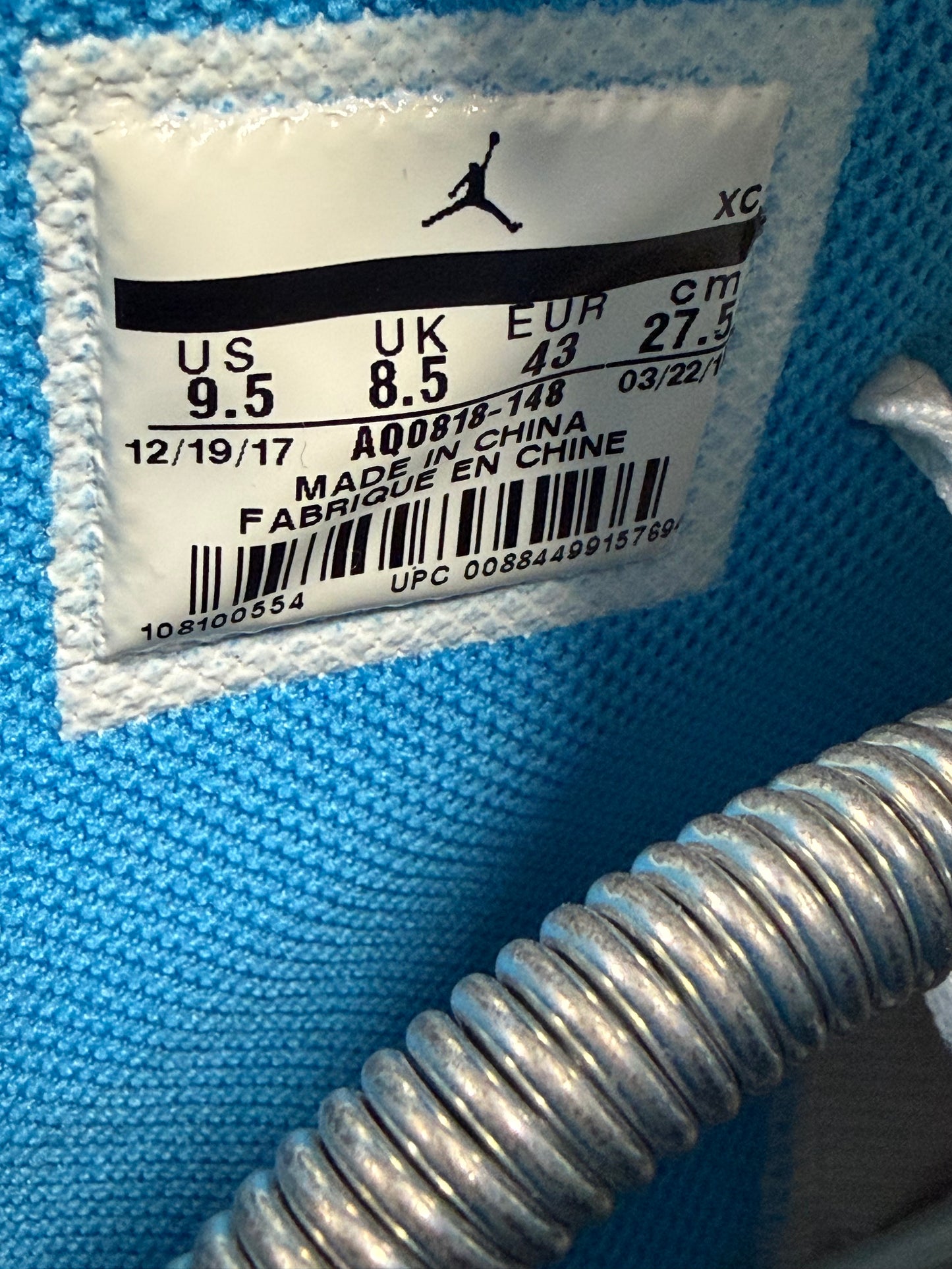 Jordan 1 Retro High Off-White University Blue