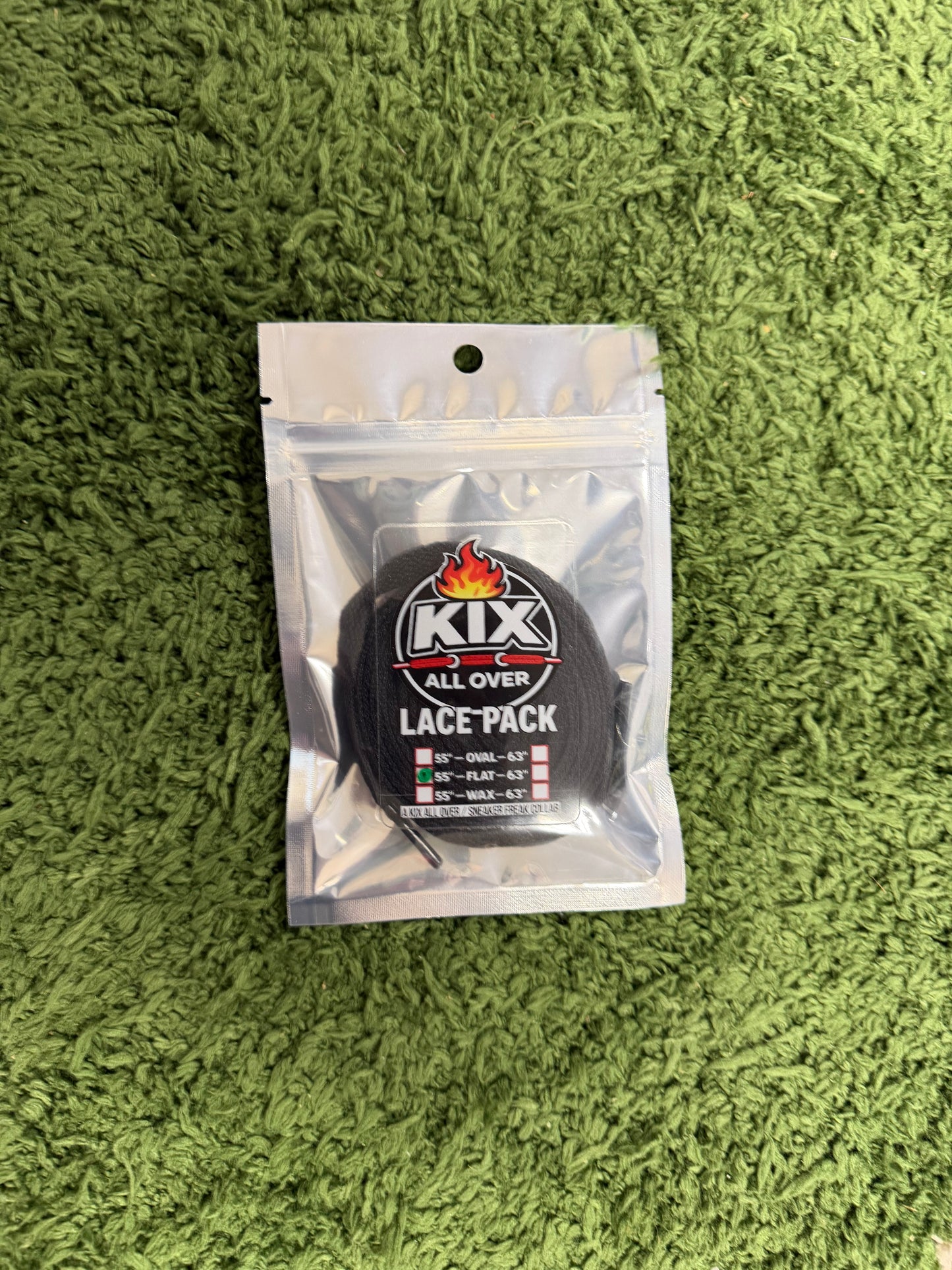 SINGLE LACE PACKS BLACK  55" FLAT LACES