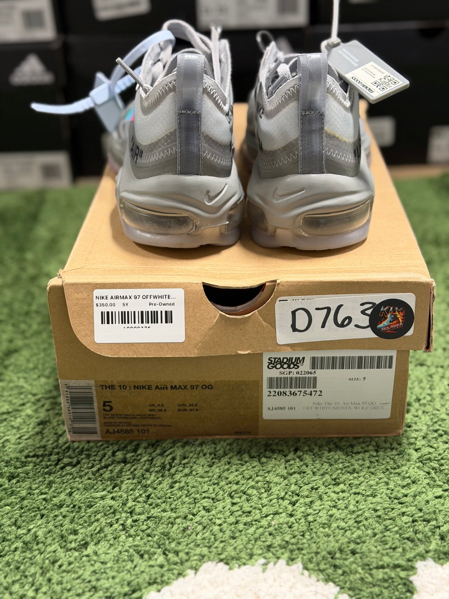 NIKE AIRMAX 97 OFFWHITE MENTA