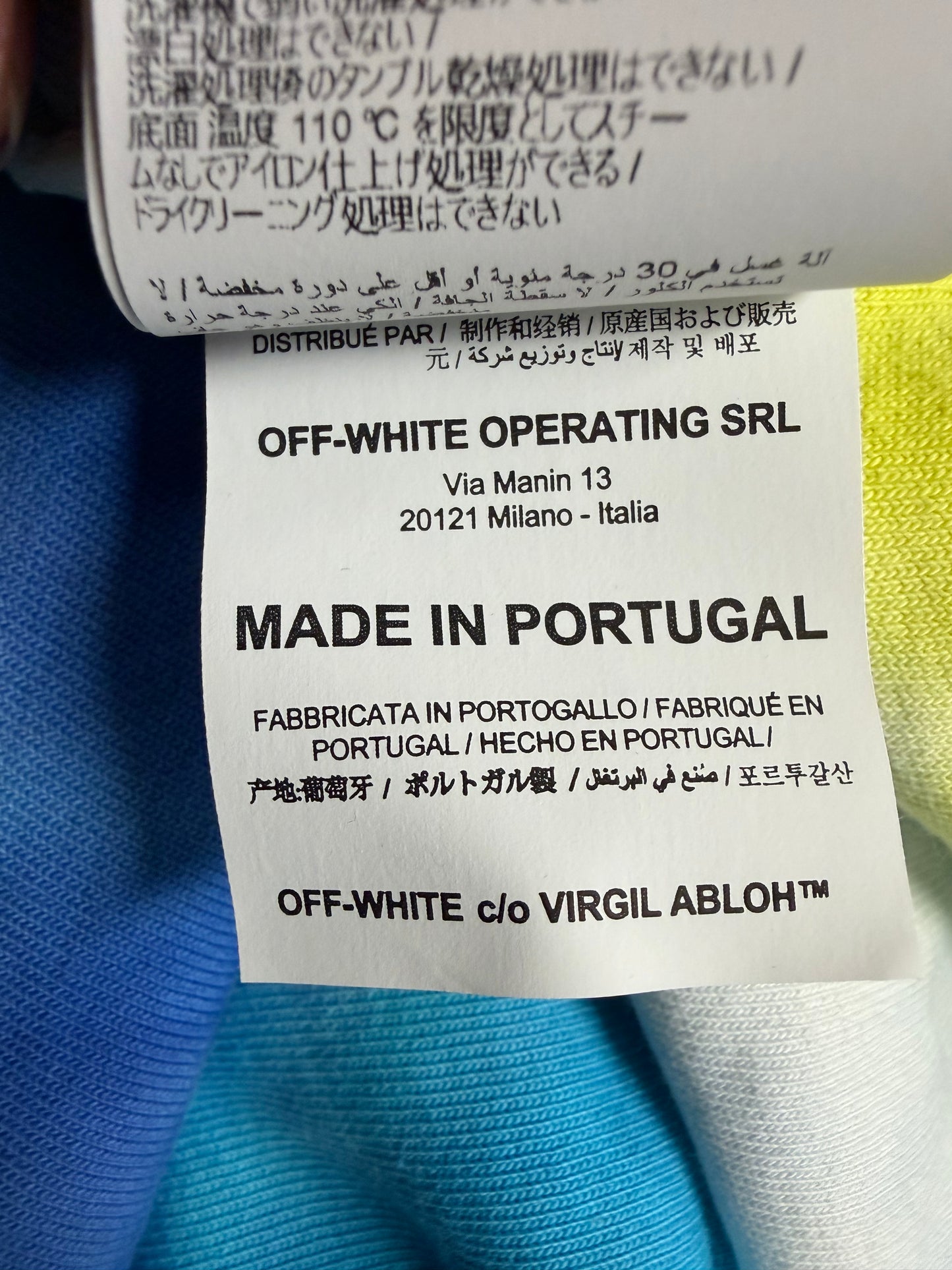 OFFWHITE TYE DYE HOODIE (WOMENS MEDIUM)
