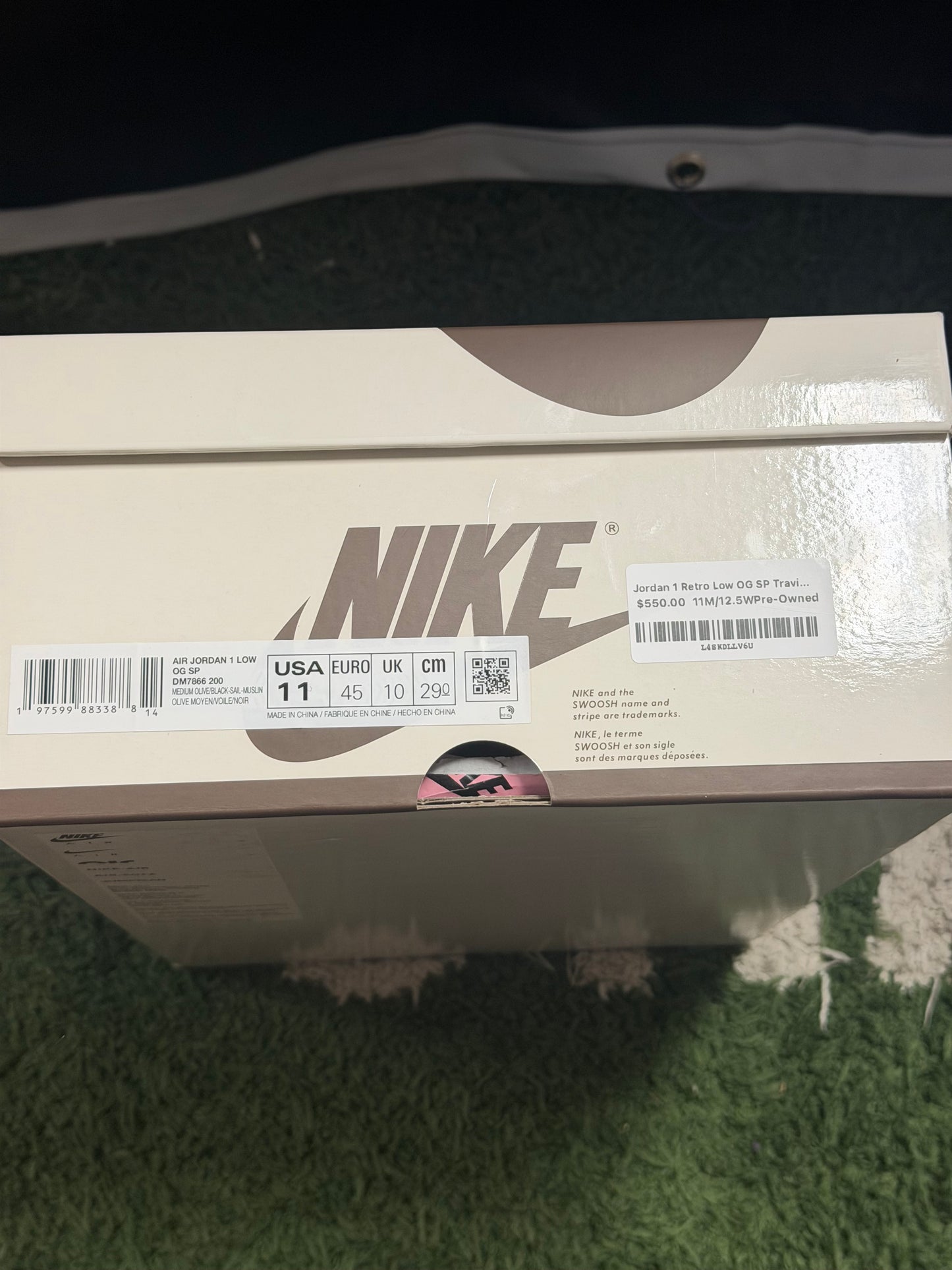 Jordan 1 Retro Low OG SP Travis Scott Medium Olive