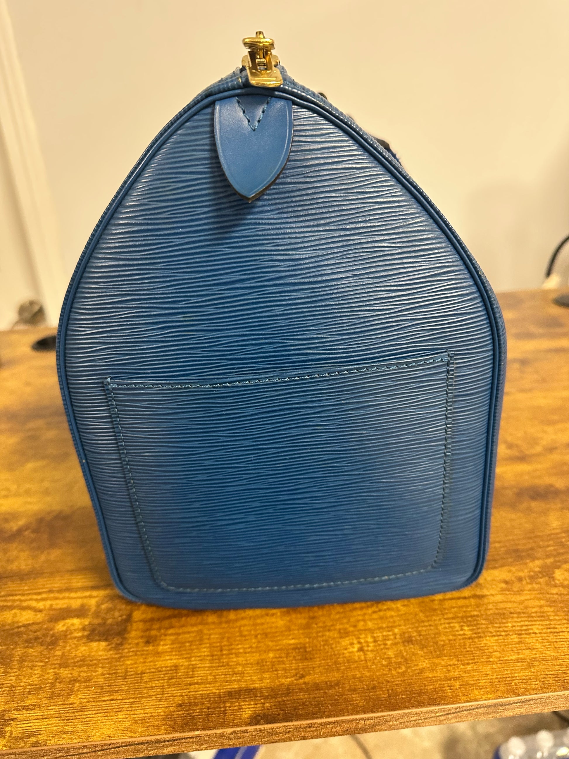 Louis Vuitton Keepall Epi 45 Blue