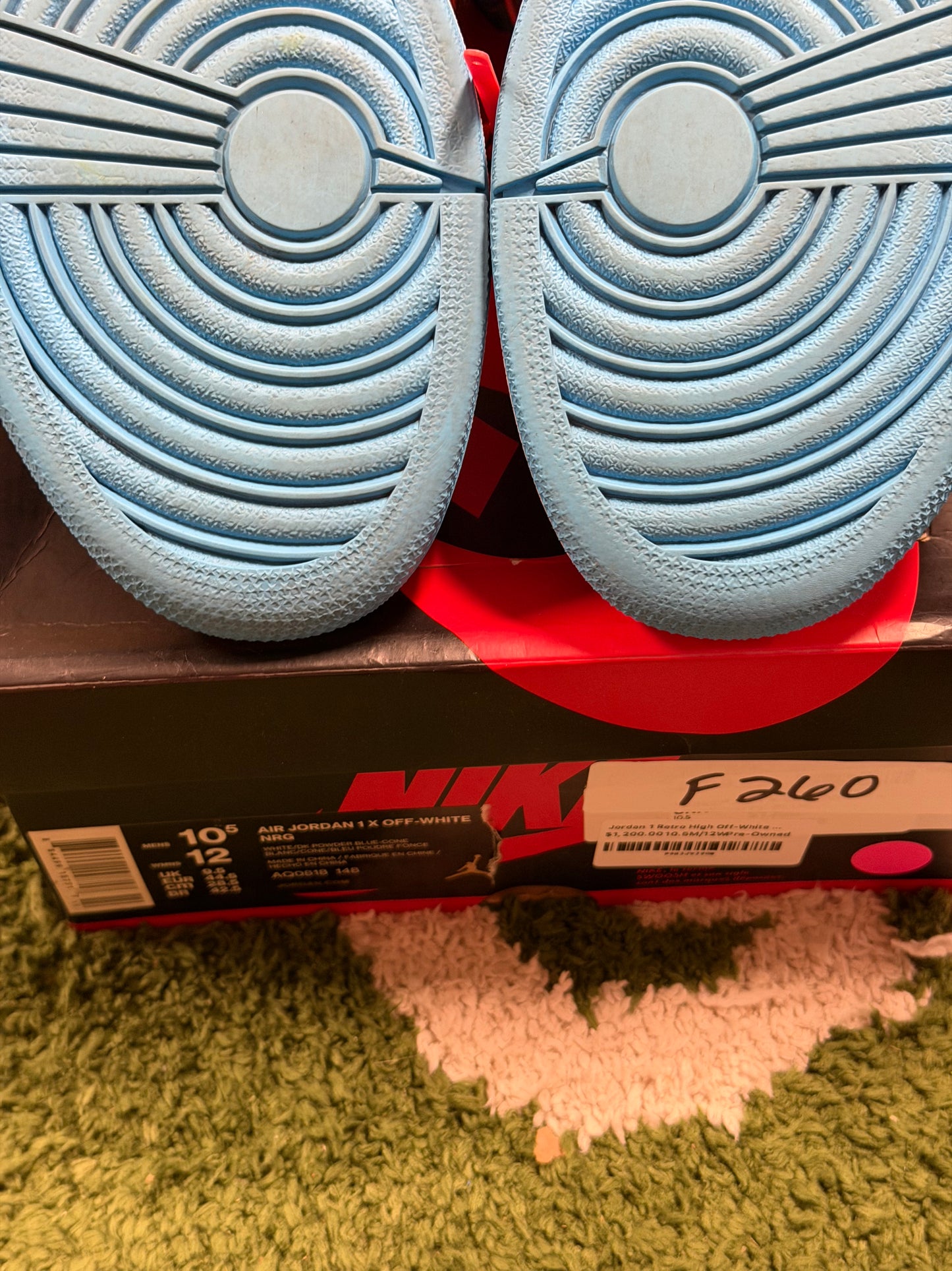 Jordan 1 Retro High Off-White University Blue