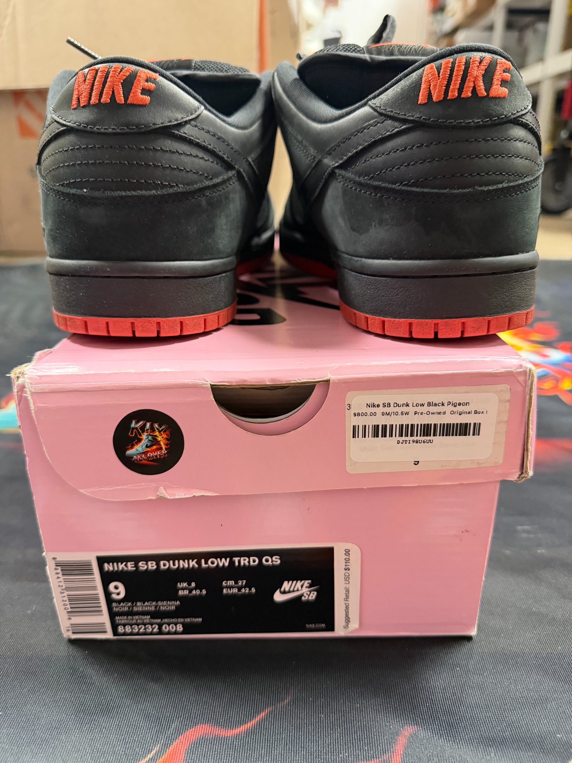 Nike SB Dunk Low Black Pigeon