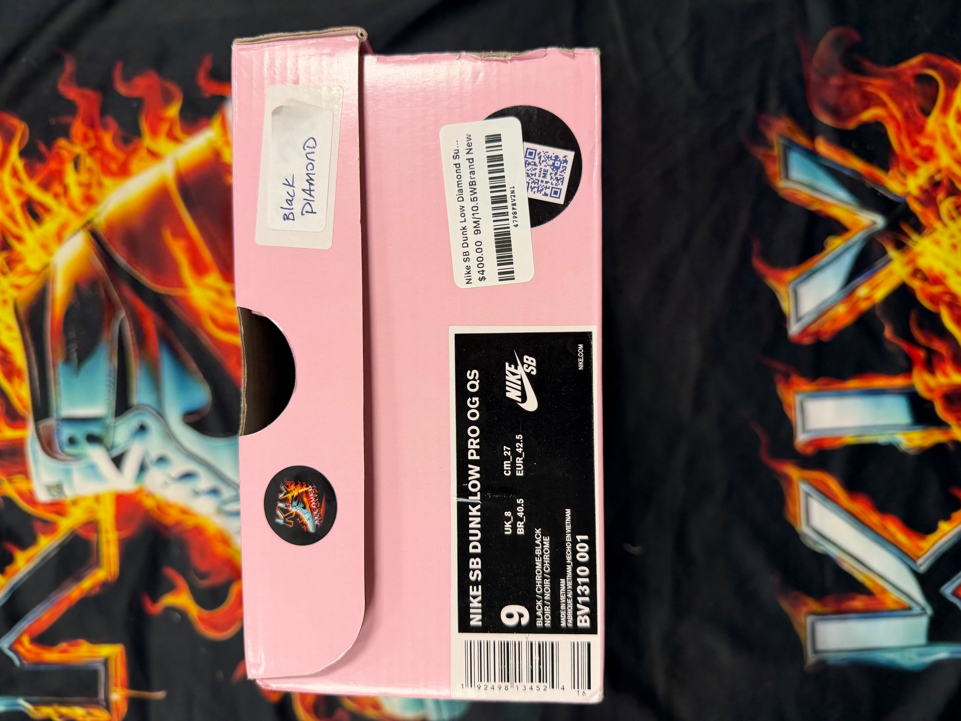 Nike SB Dunk Low Diamond Supply Co. Black Diamond