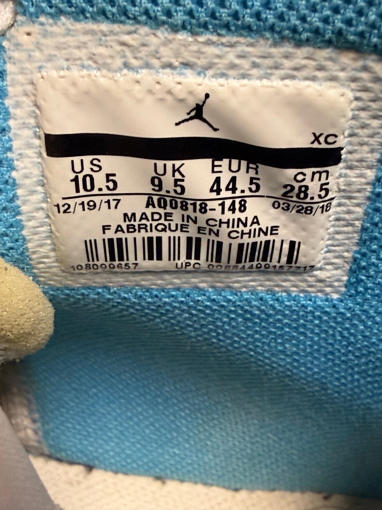 Jordan 1 Retro High Off-White University Blue