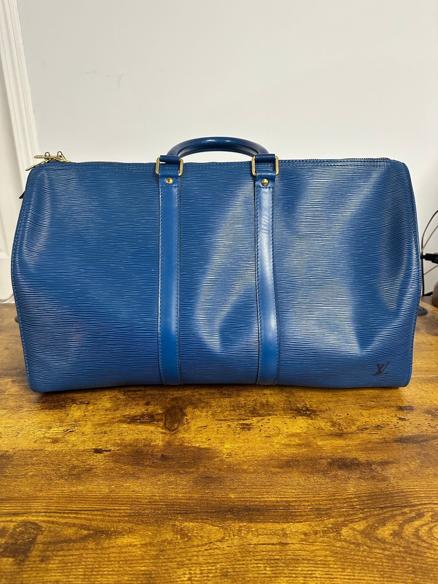 Louis Vuitton Keepall Epi 45 Blue