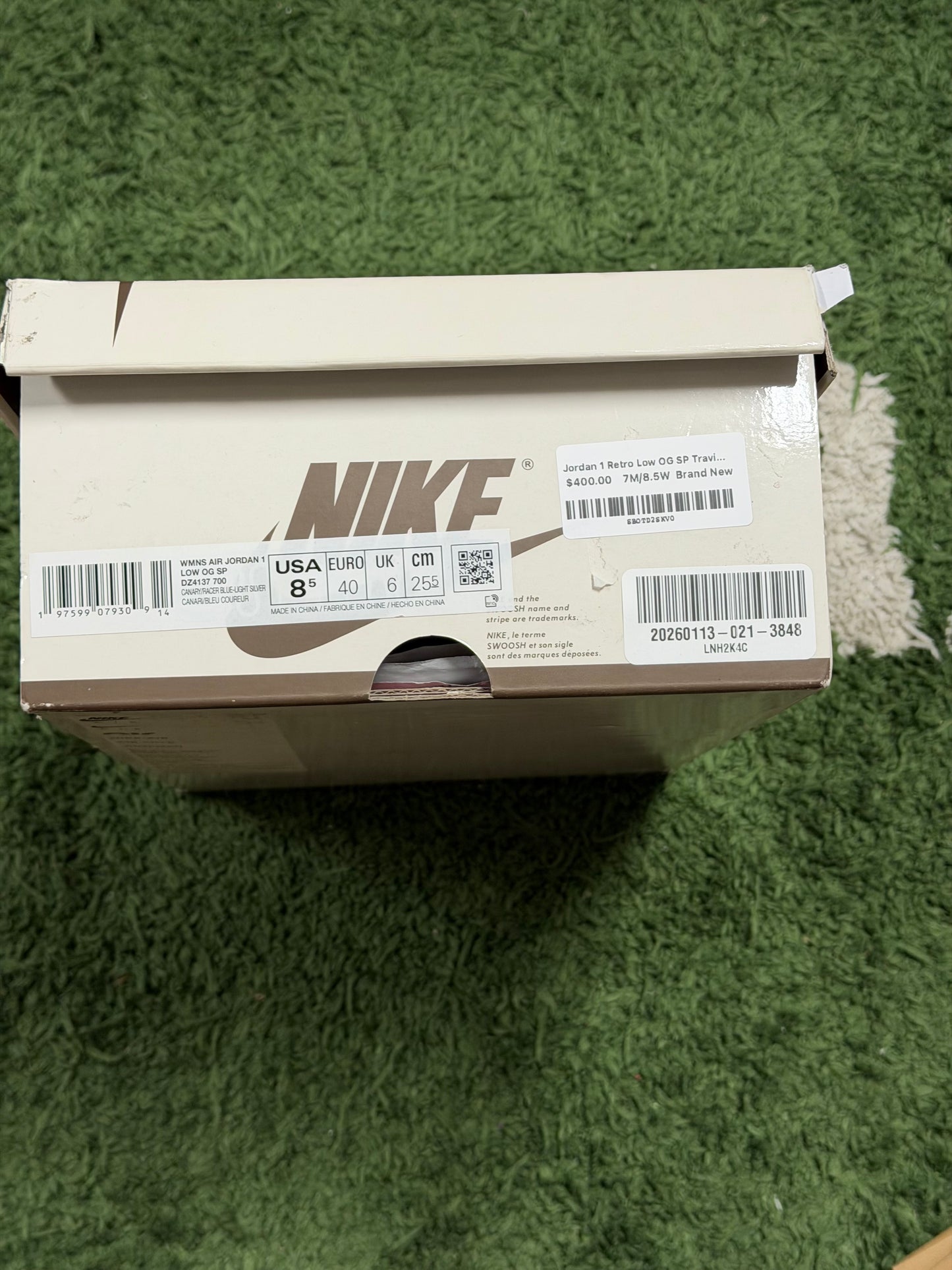 Jordan 1 Retro Low OG SP Travis Scott Canary (Women's)