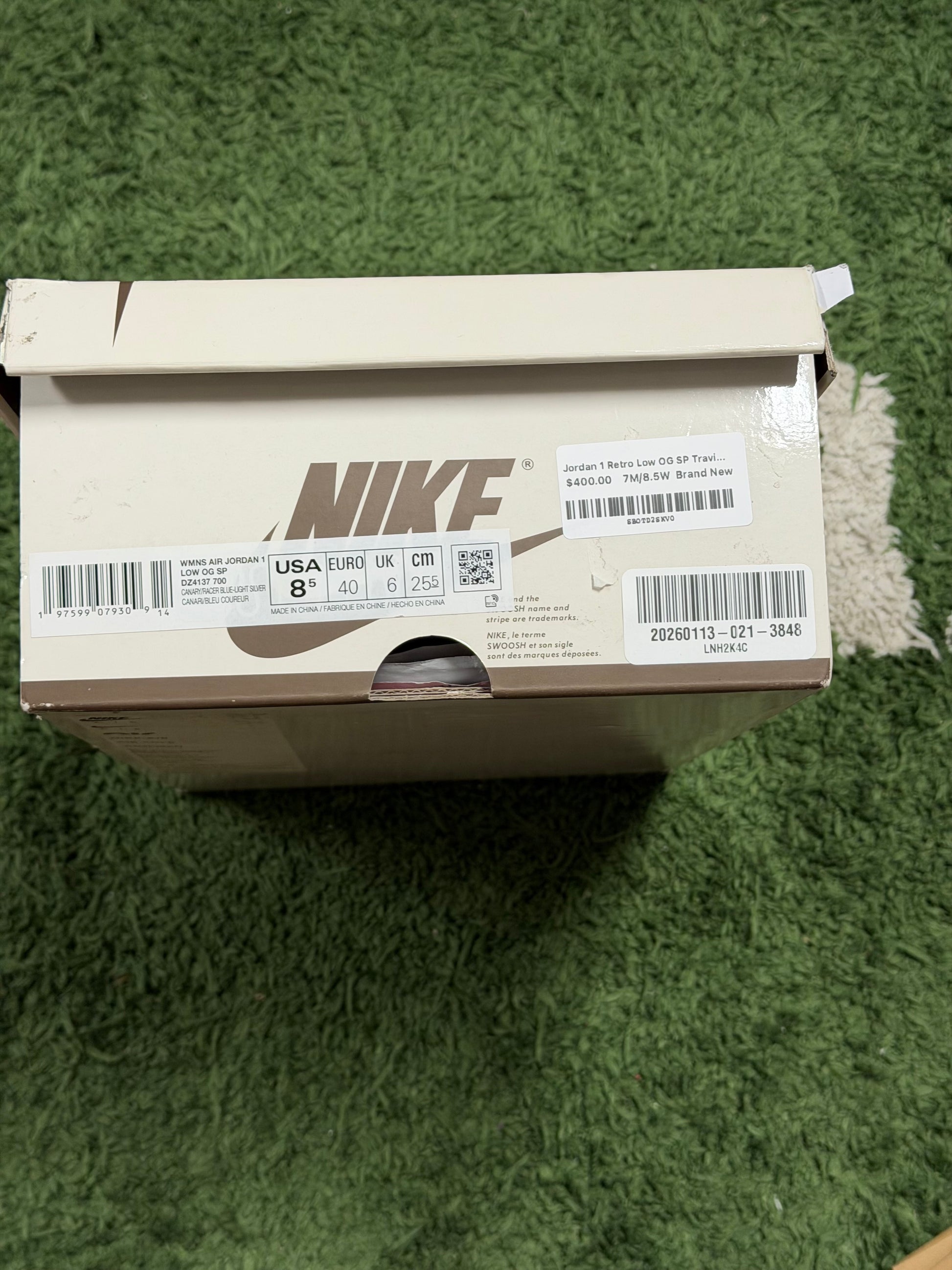 Jordan 1 Retro Low OG SP Travis Scott Canary (Women's)