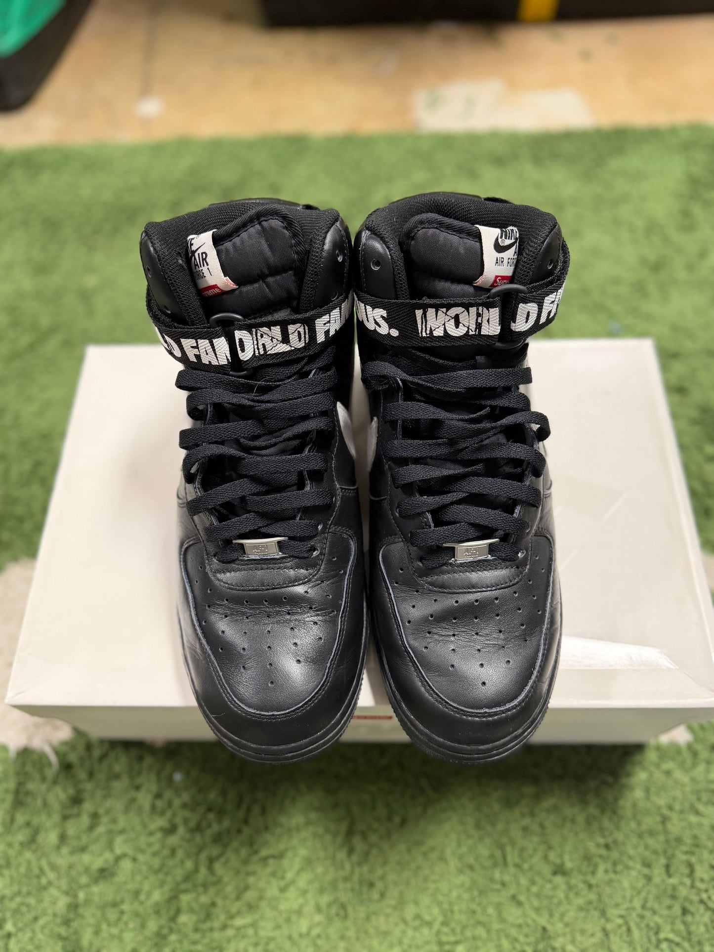 Nike Air Force 1 High Supreme World Famous Black
