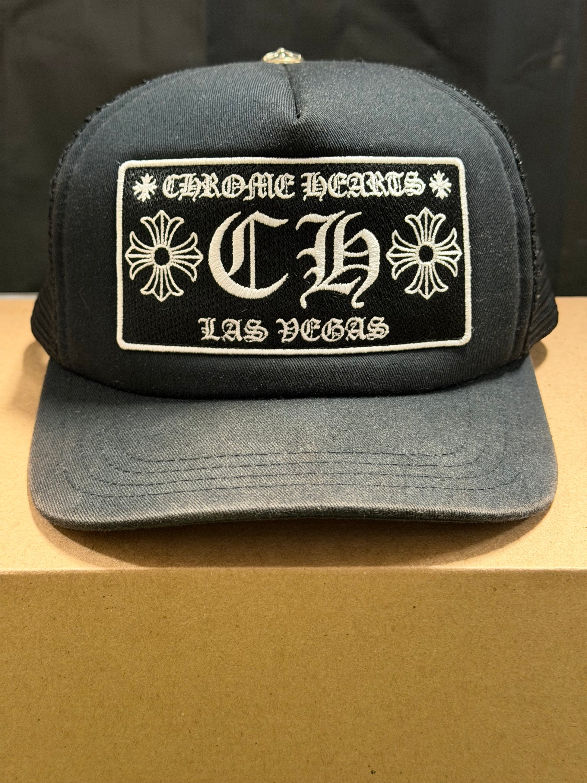 Chrome Hearts CH Las Vegas Trucker Hat Black/Black