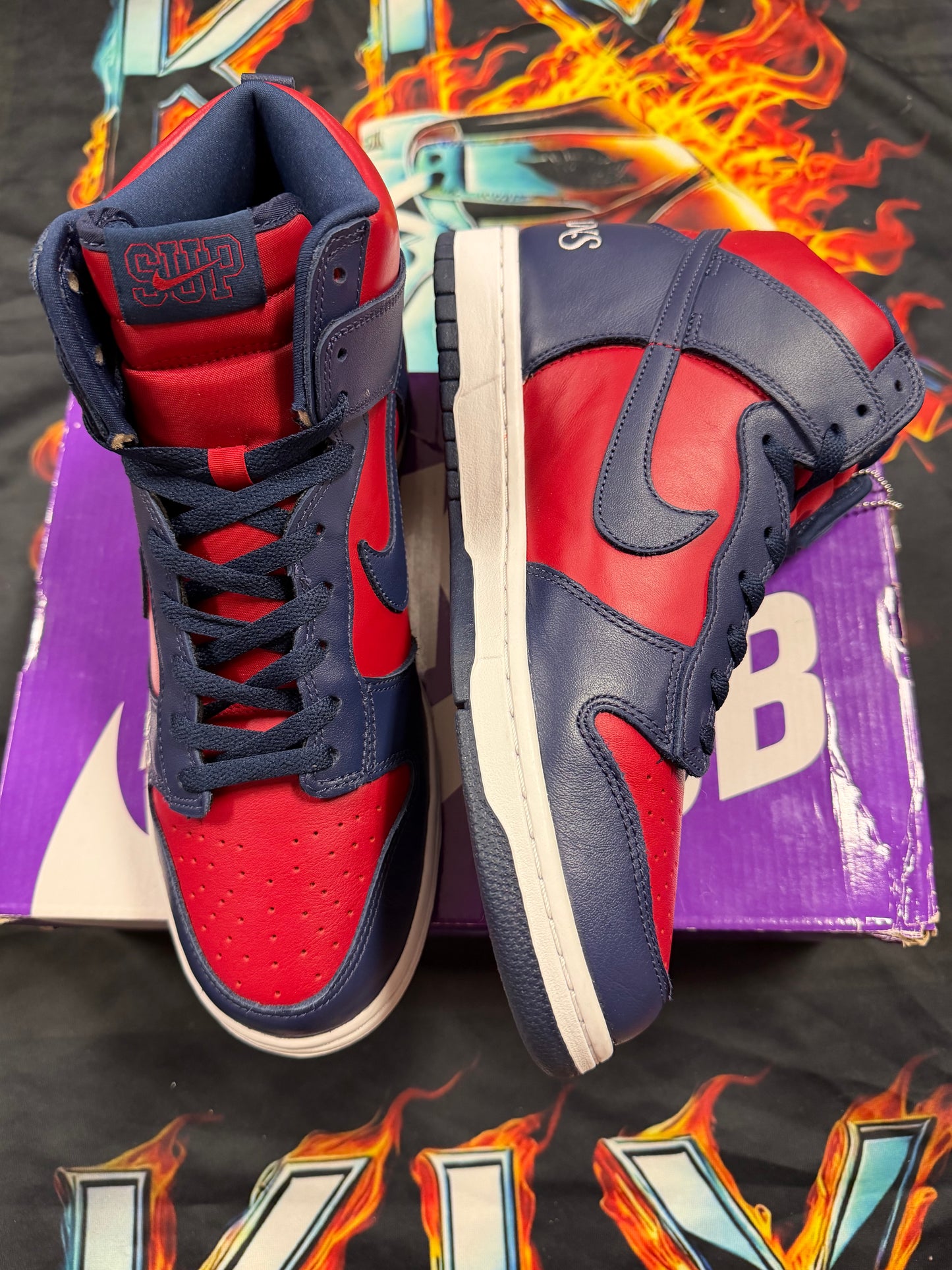 Nike SB Dunk High Supreme By Any Means Navy