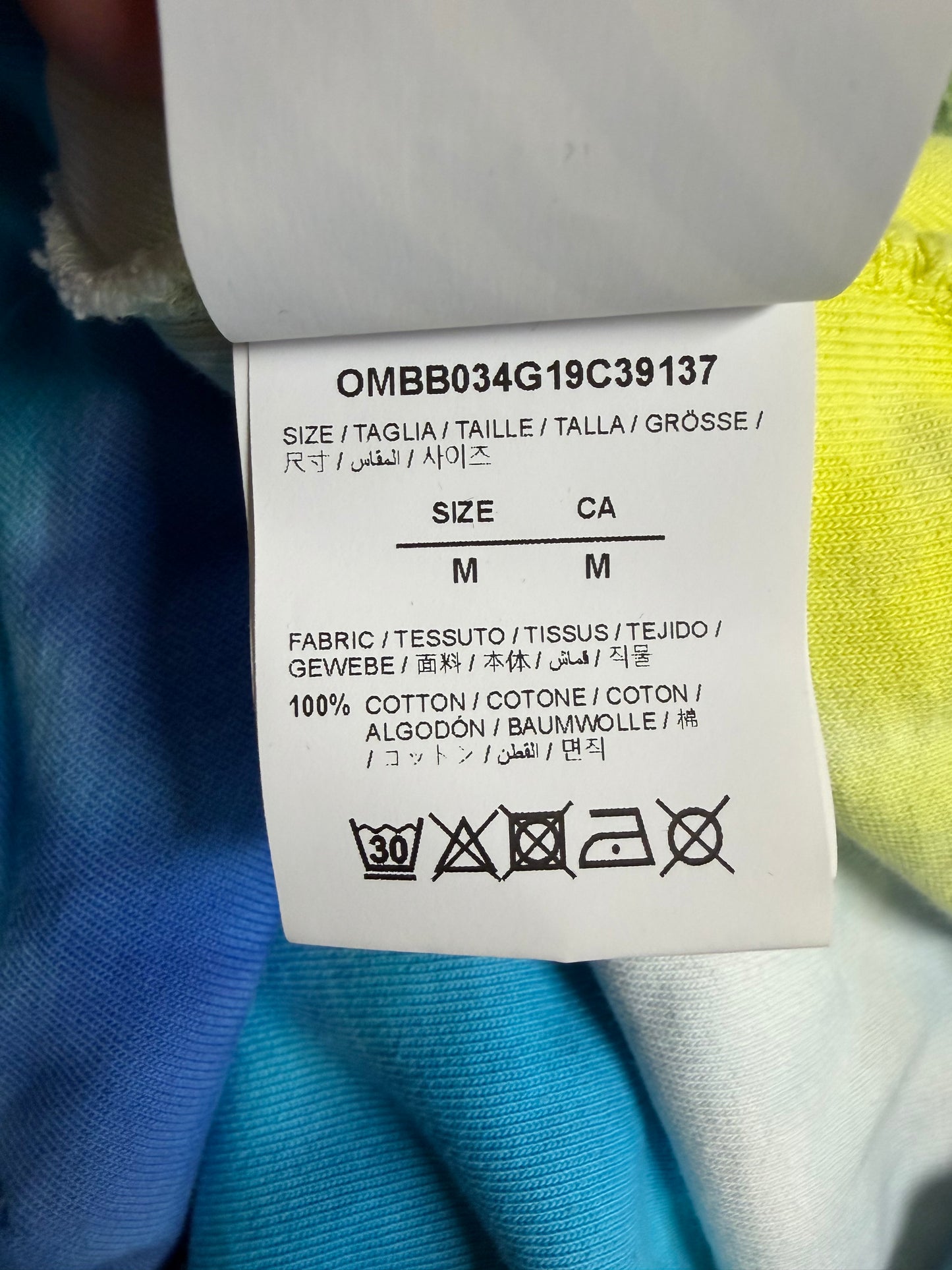 OFFWHITE TYE DYE HOODIE (WOMENS MEDIUM)