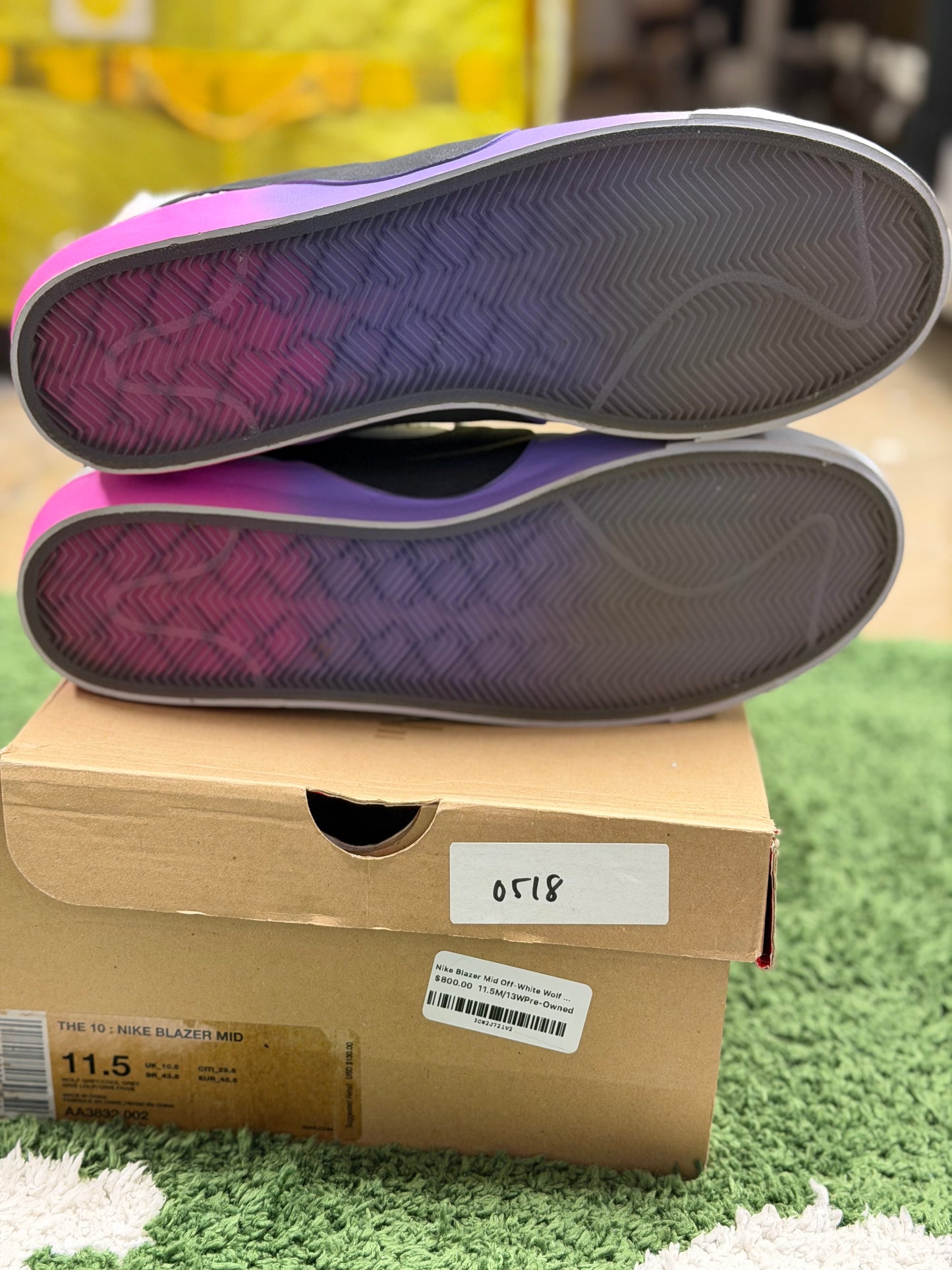 Nike Blazer Mid Off-White Wolf Grey Serena Queen