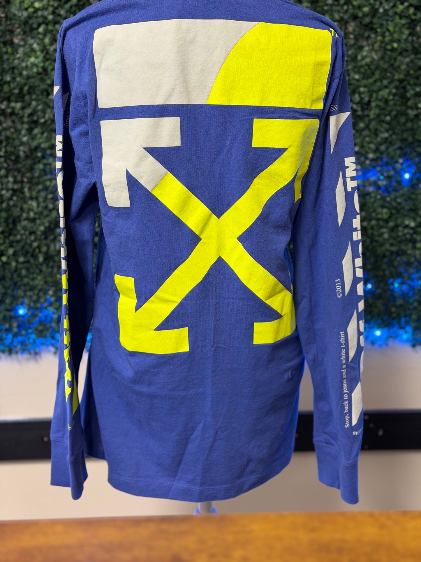 OFFWHITE LONG SLEEVE SHIRT BLUE/ WHITE