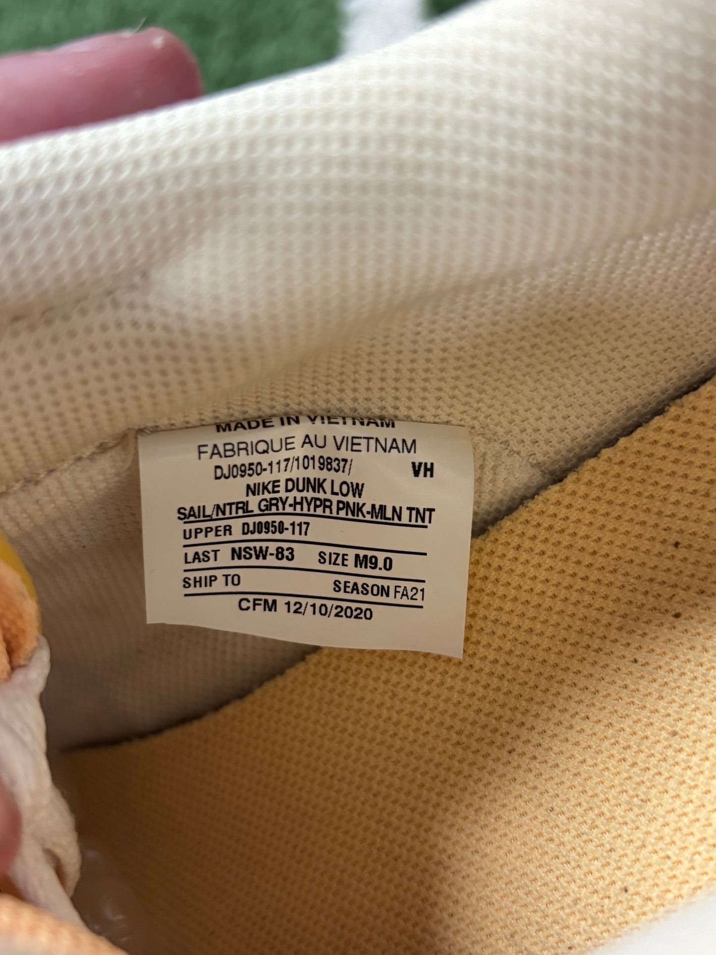 NIKE DUNK LOW OFFWHITE LOT 17 OF 50