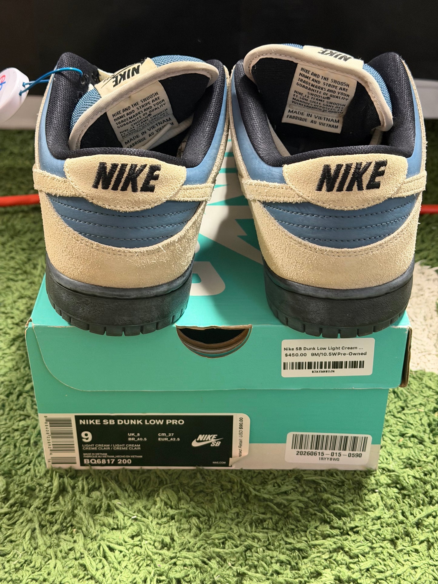 Nike SB Dunk Low Light Cream Thunderstorm