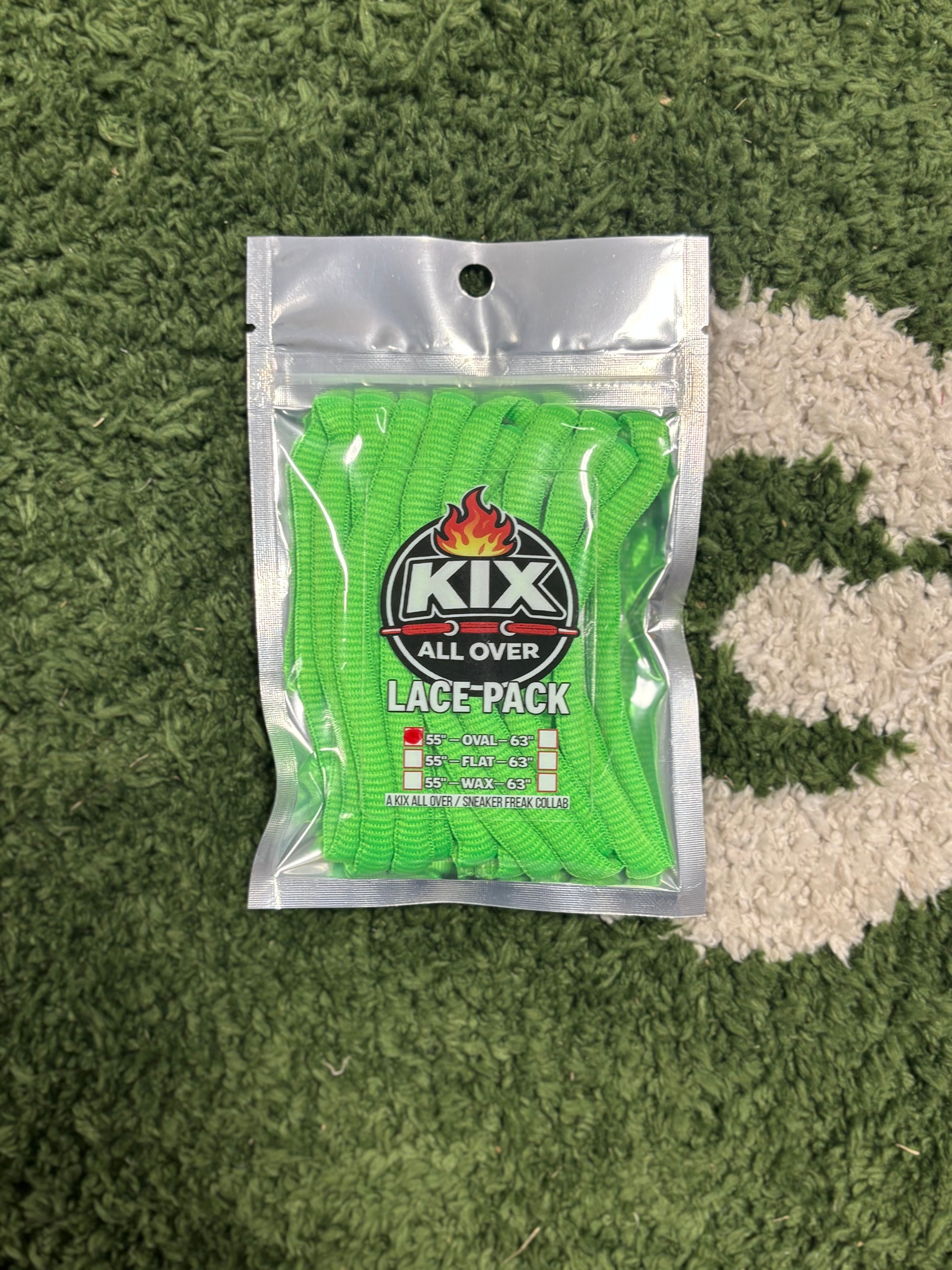 KIX ALL OVER SINGLE LACE PACK (NEON GREEN)