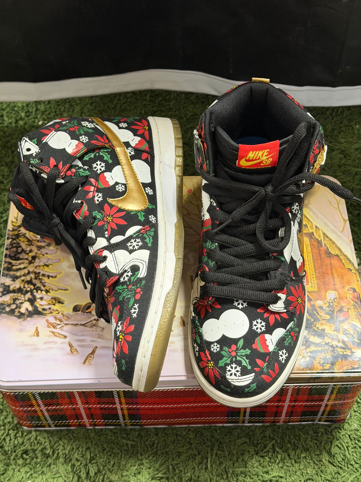 Nike SB Dunk High Concepts Ugly Christmas Sweater Black
