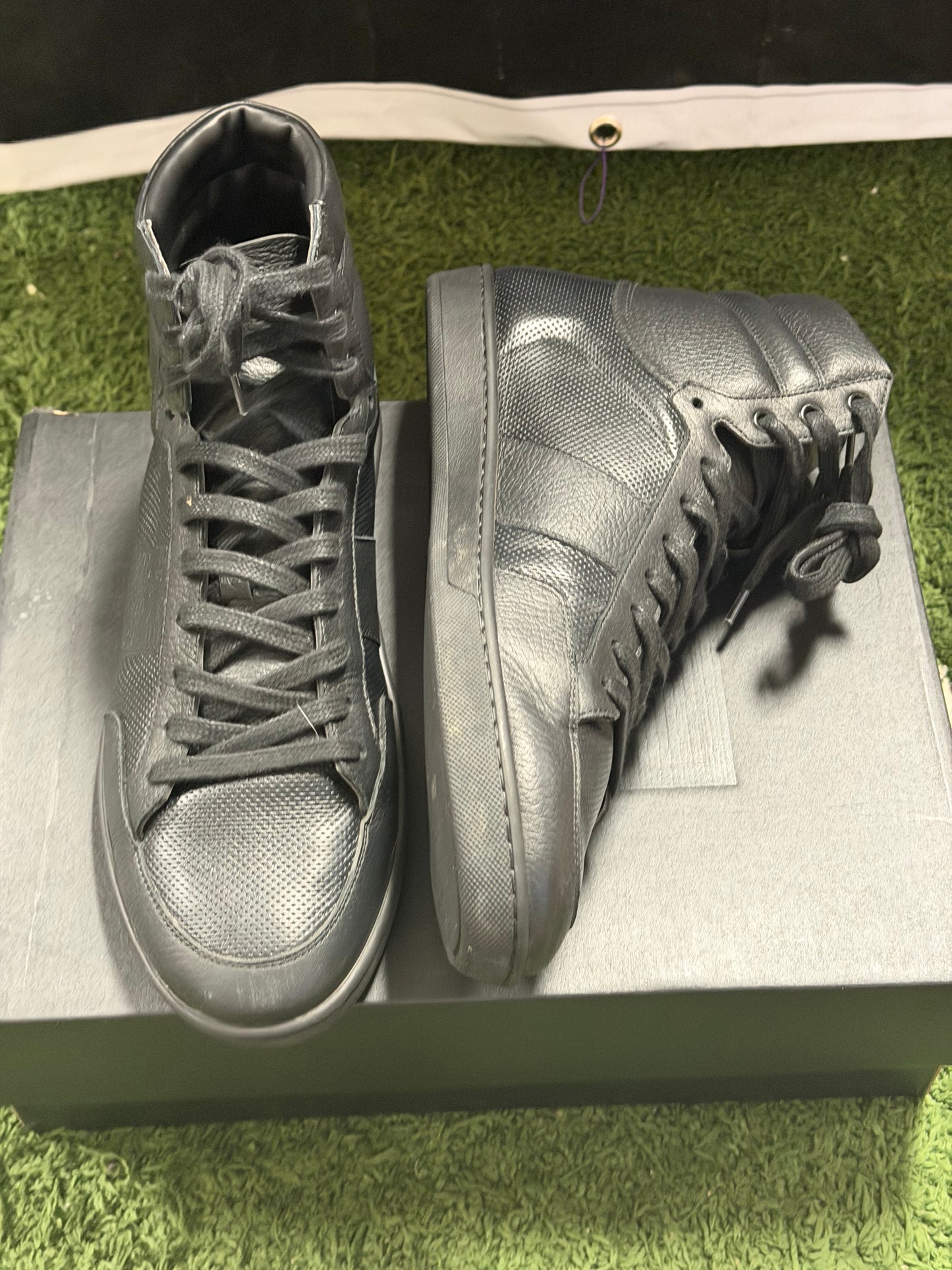 SAINT LAURENT BLACK HIGH TOP SNEAKER