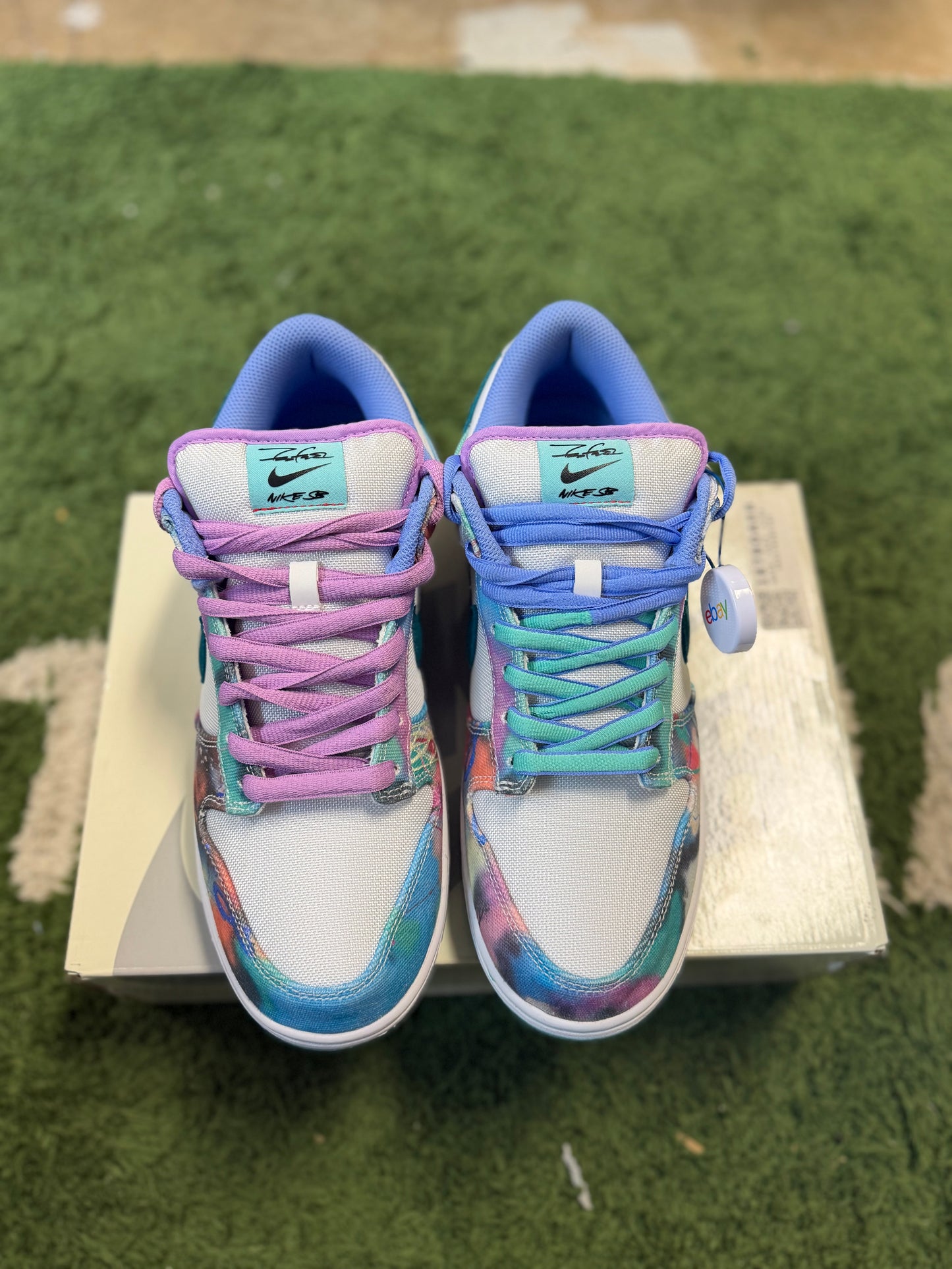Nike SB Dunk Low Futura Laboratories Bleached Aqua