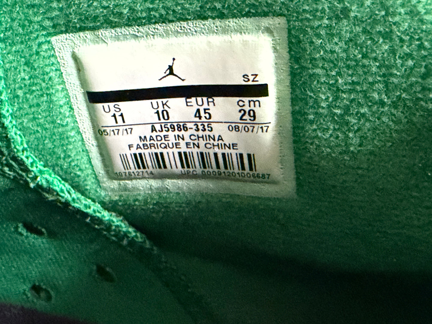 Jordan 6 Retro Gatorade Green