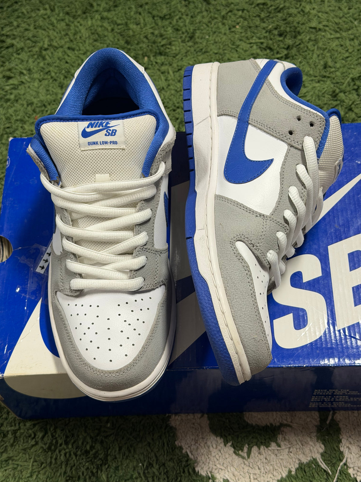 Nike Dunk Low Pro SB Matte Silver Varsity Royal