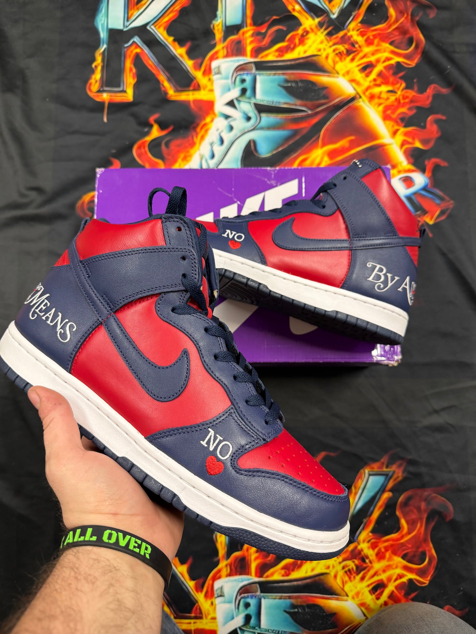 Nike SB Dunk High Supreme By Any Means Navy