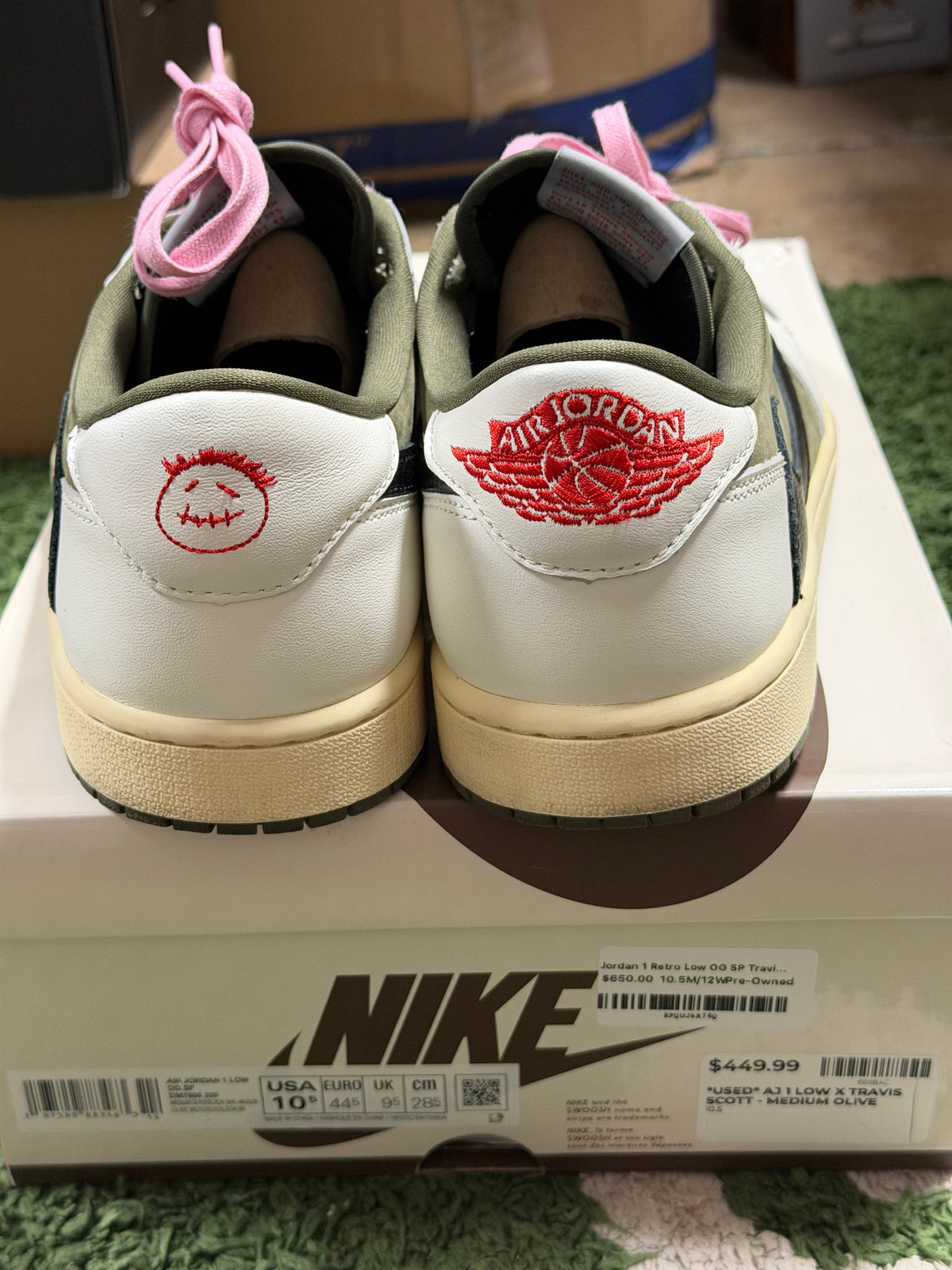 Jordan 1 Retro Low OG SP Travis Scott Medium Olive