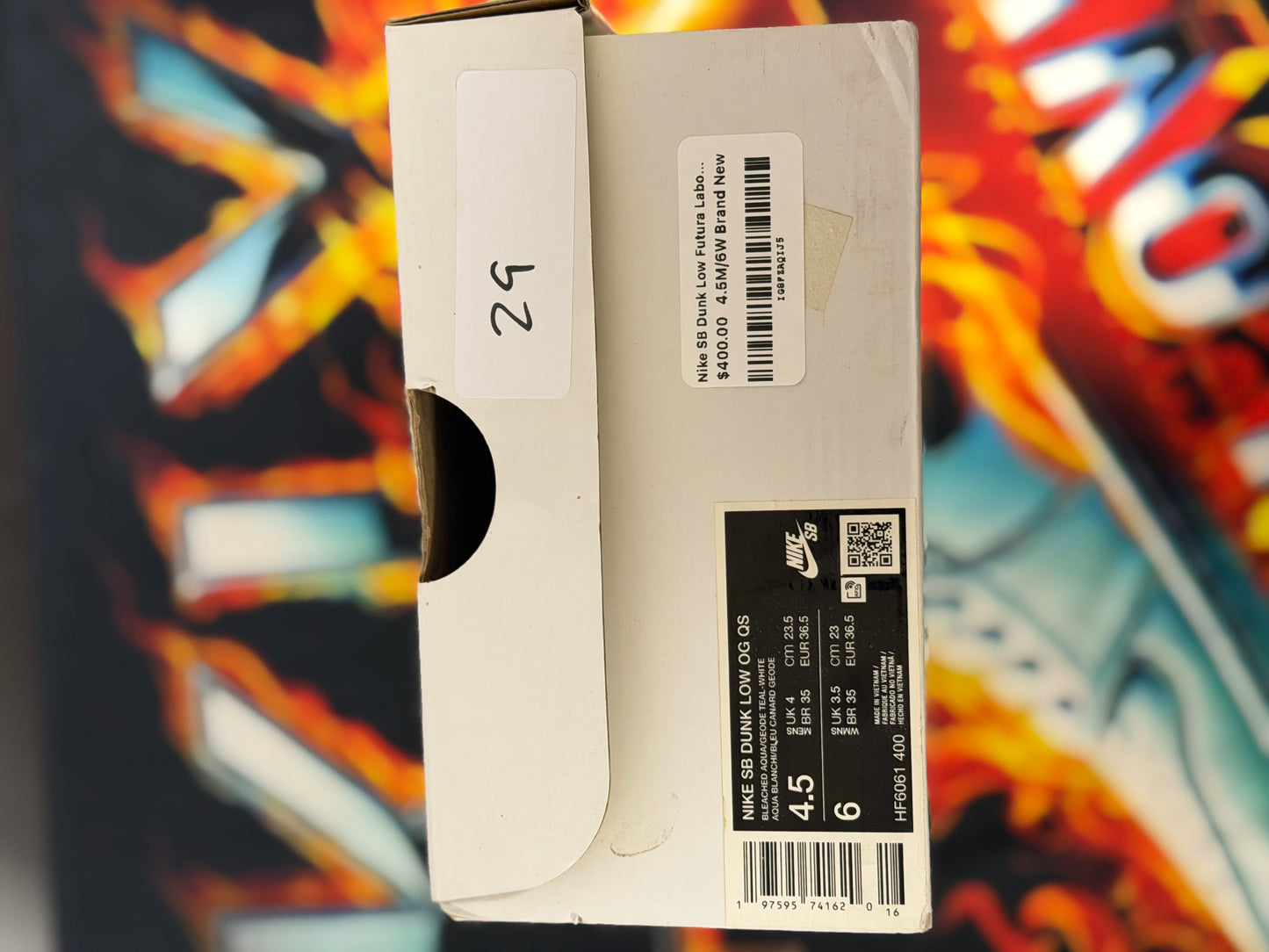 Nike SB Dunk Low Futura Laboratories Bleached Aqua