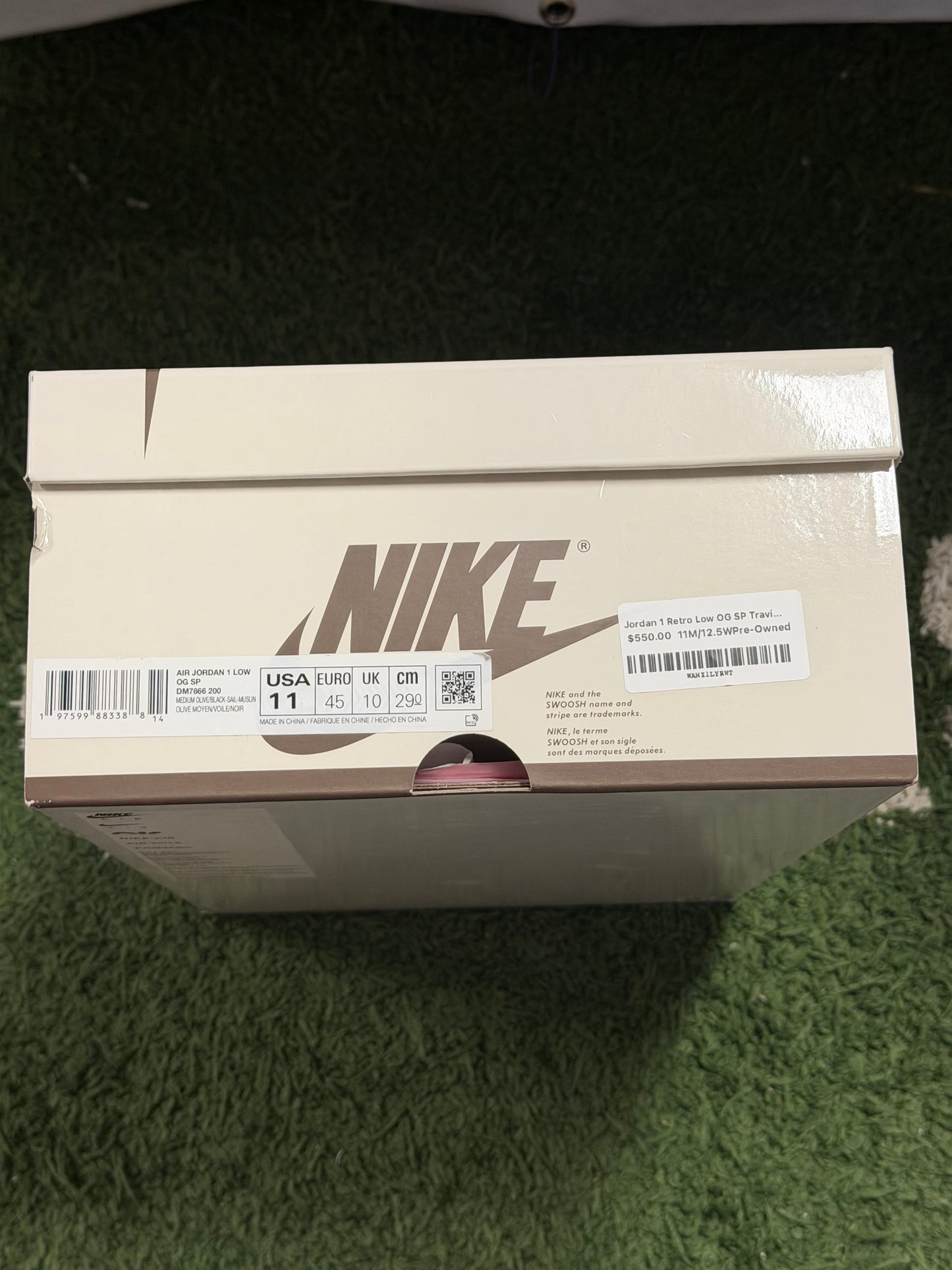 Jordan 1 Retro Low OG SP Travis Scott Medium Olive