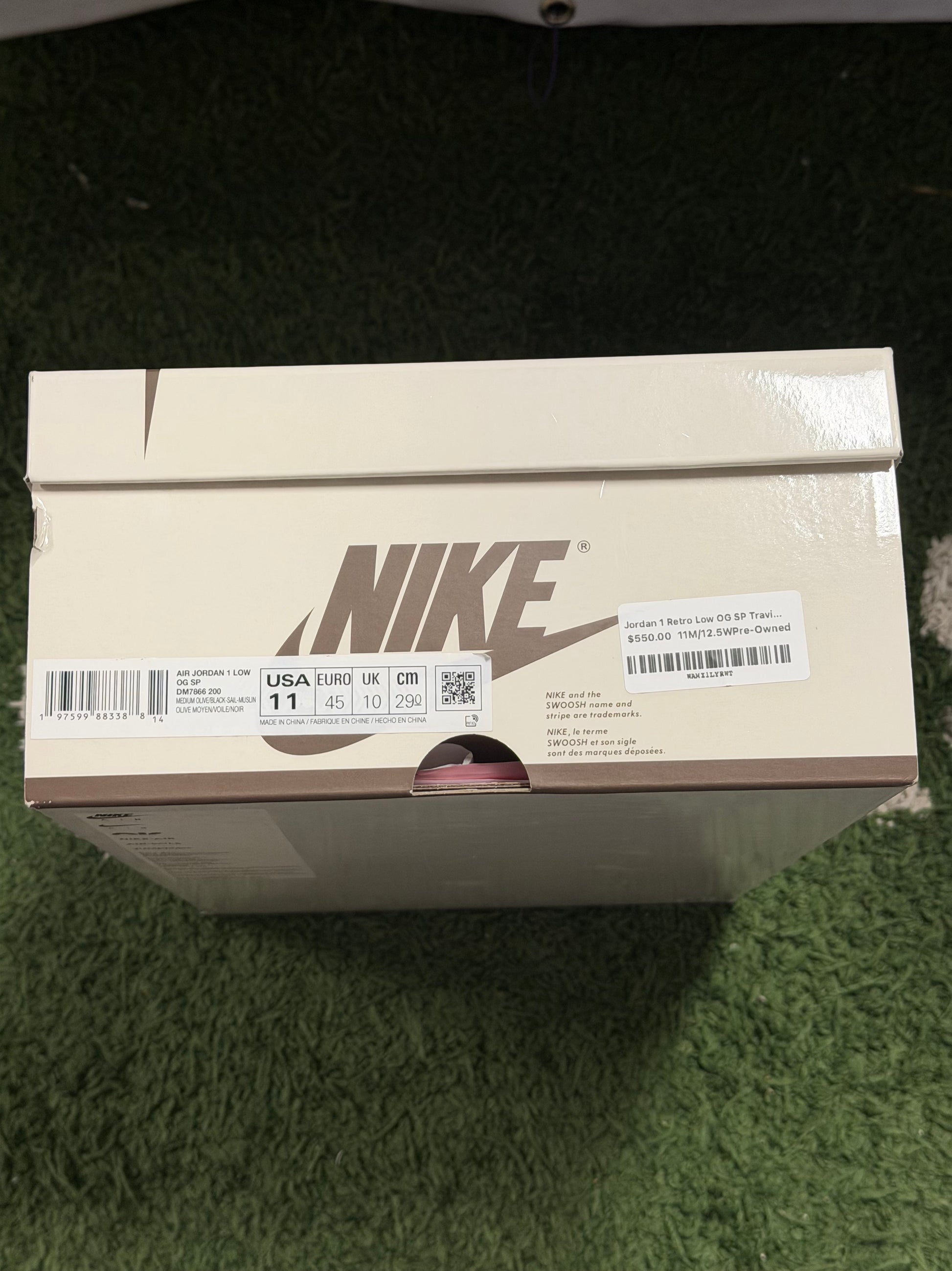 Jordan 1 Retro Low OG SP Travis Scott Medium Olive