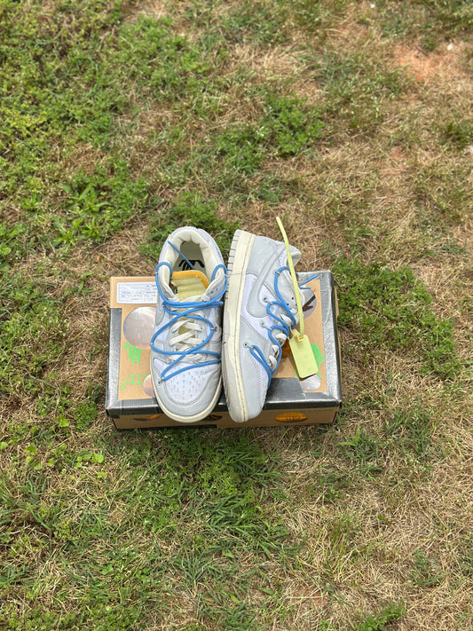 Nike Dunk Low Offwhite “Lot 5 of 50” Size 9M