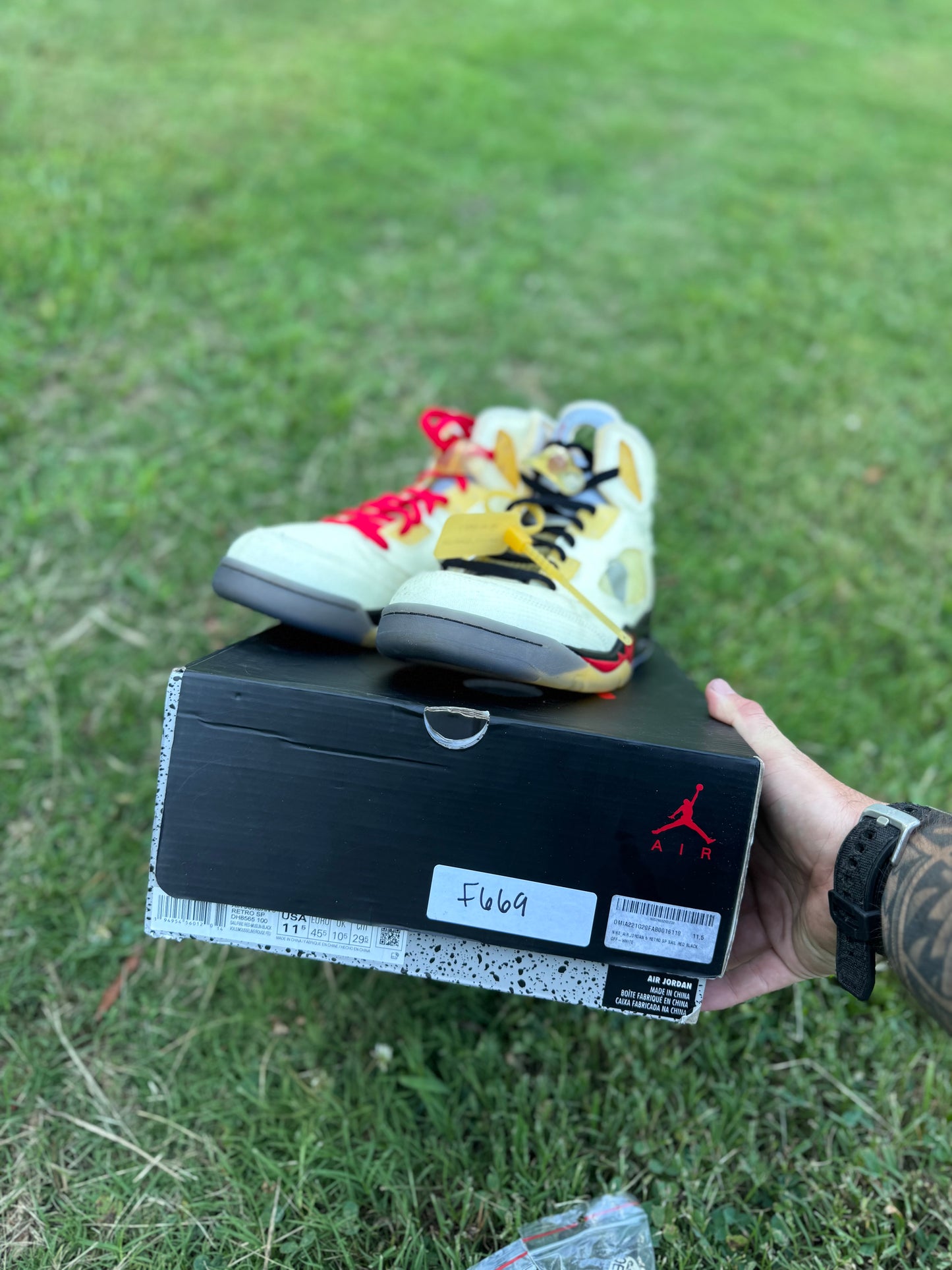 Jordan 5 Retro "Off-White Sail" Sz 11.5M