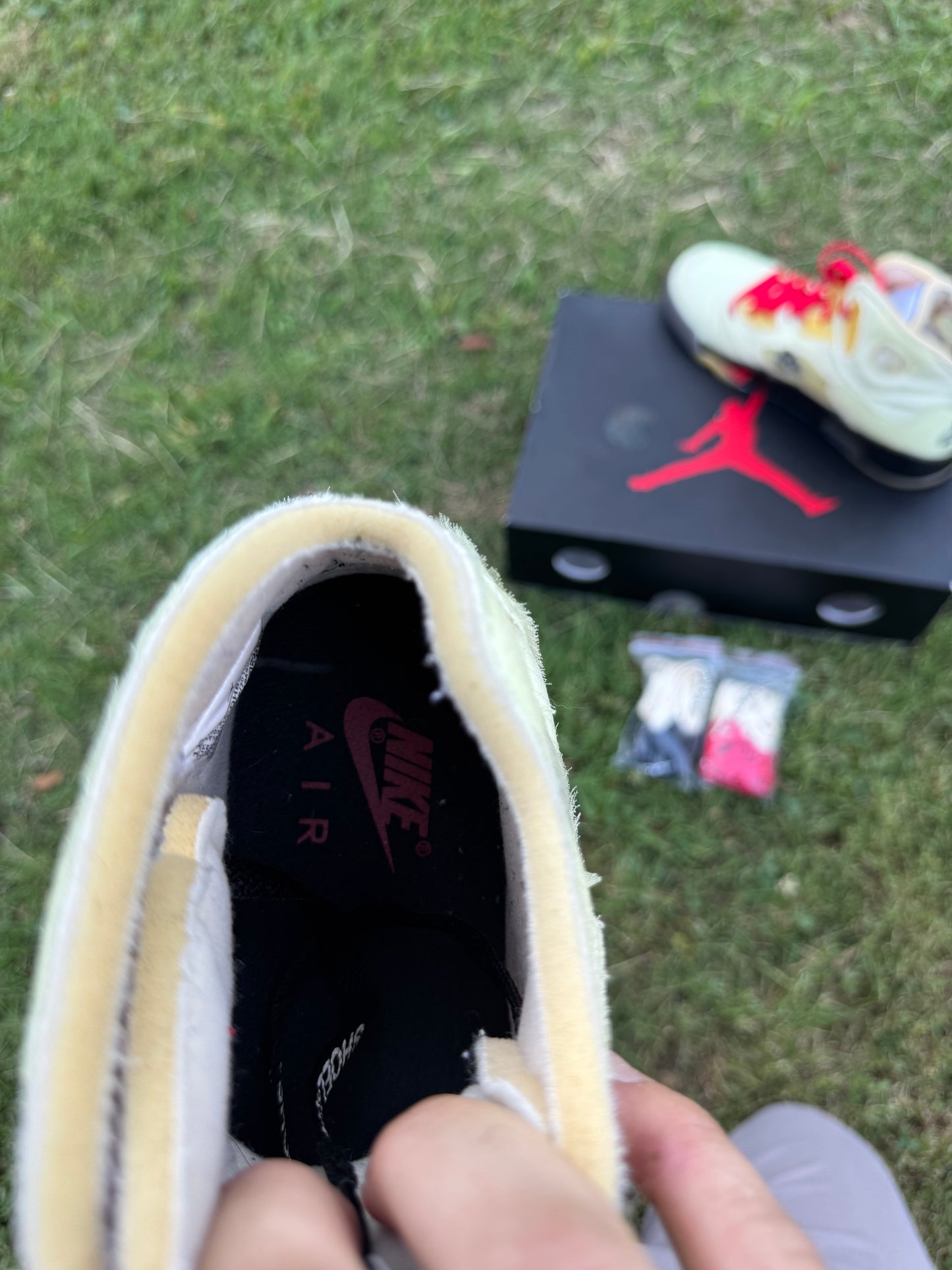 Jordan 5 Retro "Off-White Sail" Sz 11.5M