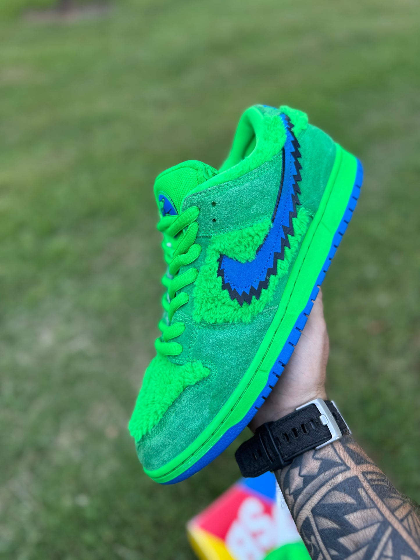 Nike SB Dunk Low "Grateful Dead  Bears Green" Sz 11.5M