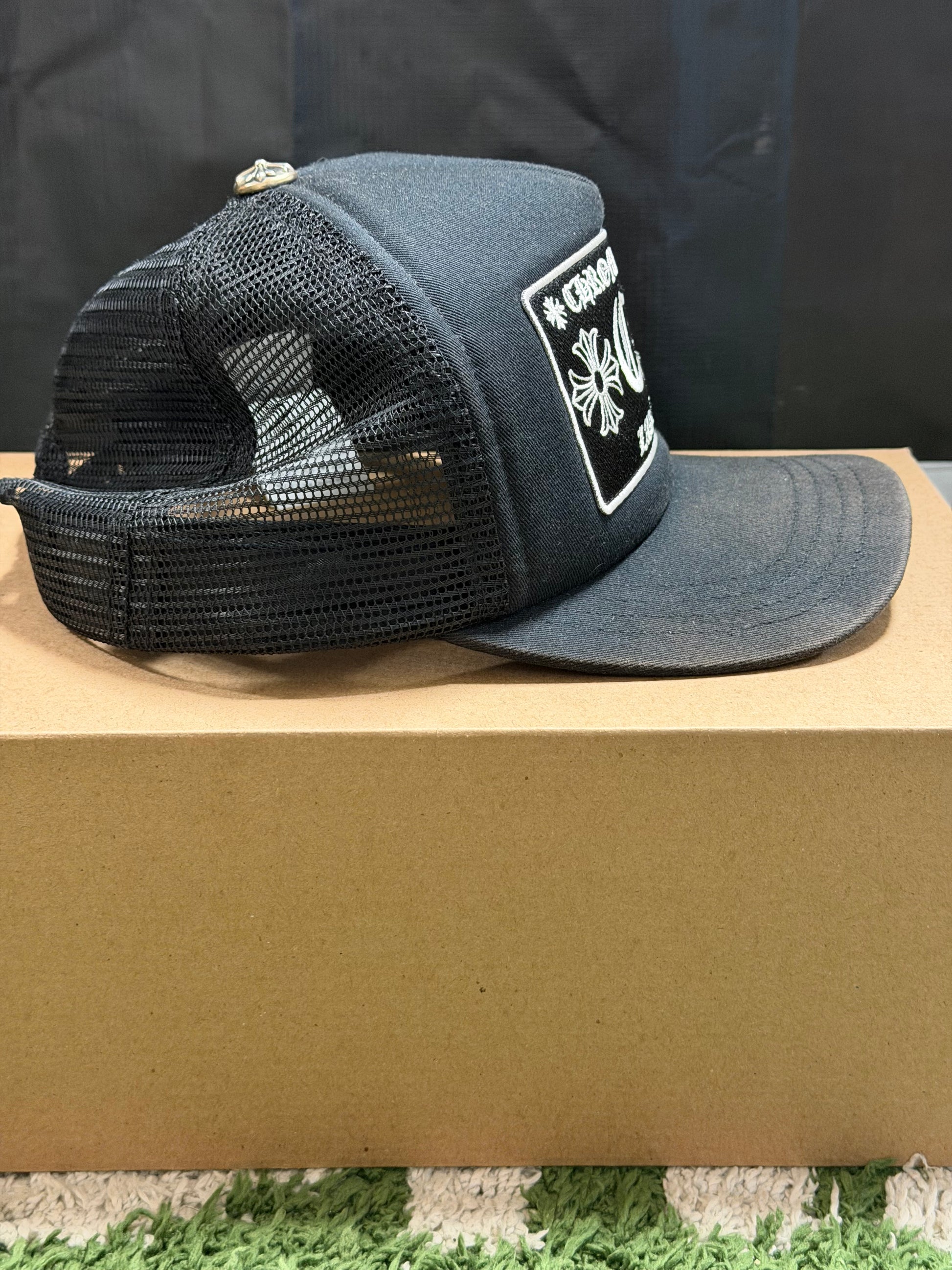 Chrome Hearts CH Las Vegas Trucker Hat Black/Black
